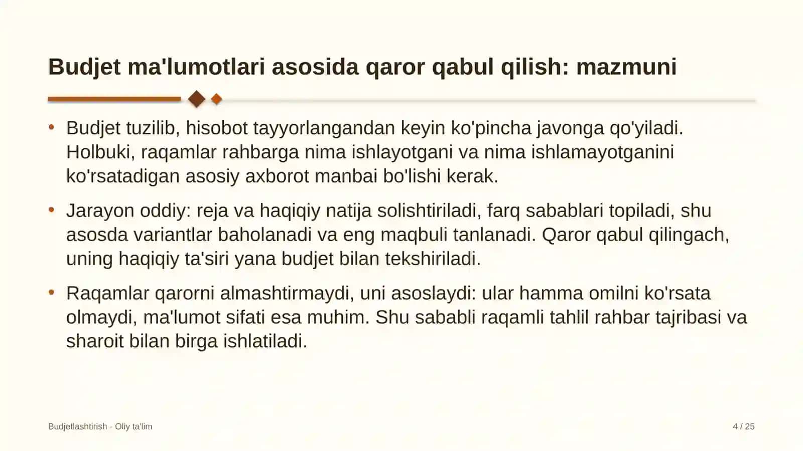bojsiz savdo do'konlarida budjet ma'lumotlari asosida qaror qabul qilish 7684 4
