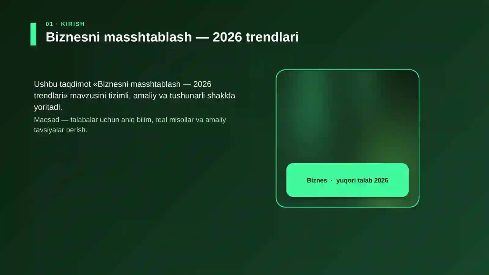 Biznesni masshtablash — 2026 trendlari 4