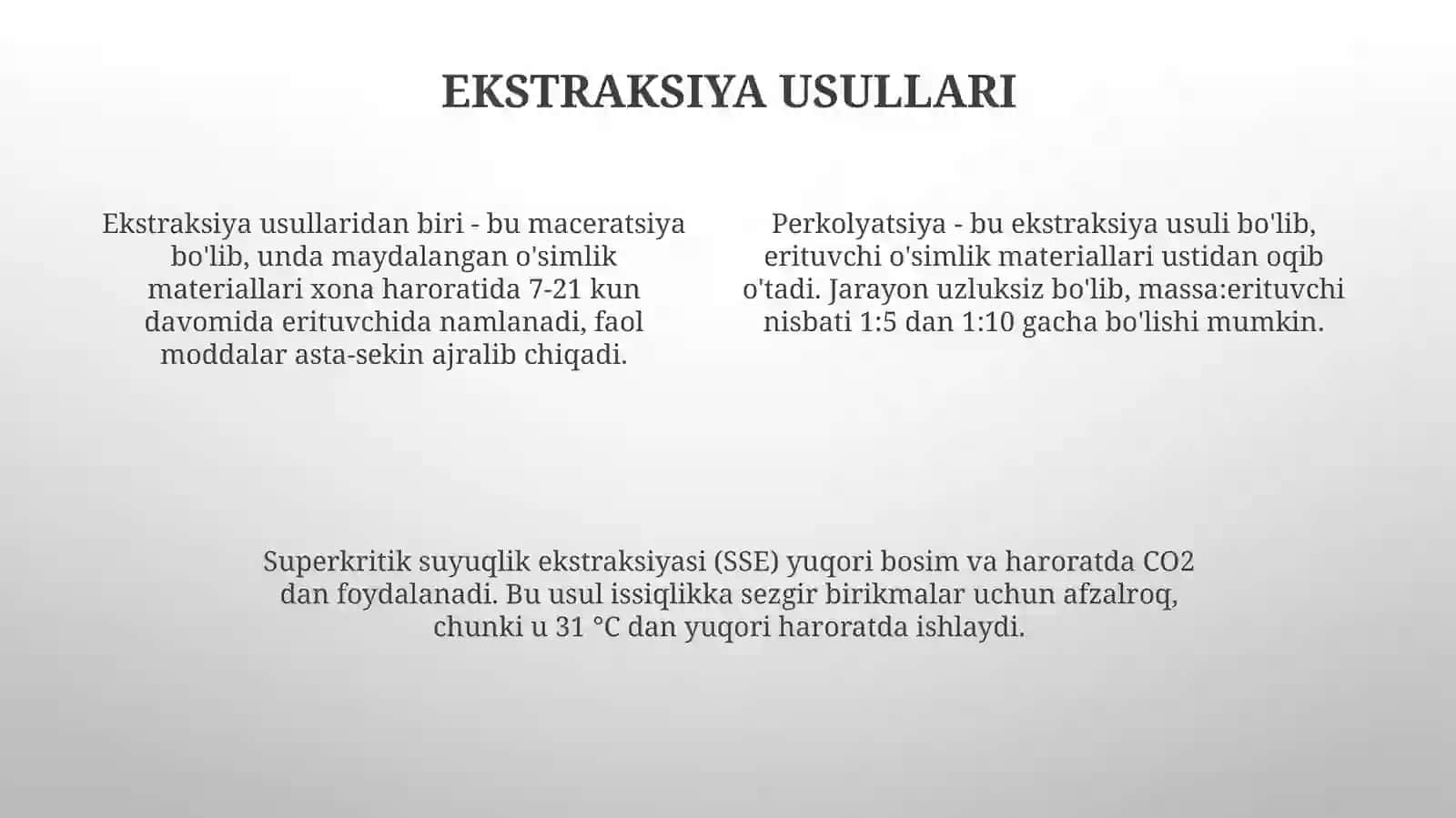 Novogalen preparatlari. Balast va yot moddalardan tozalash usullari 4