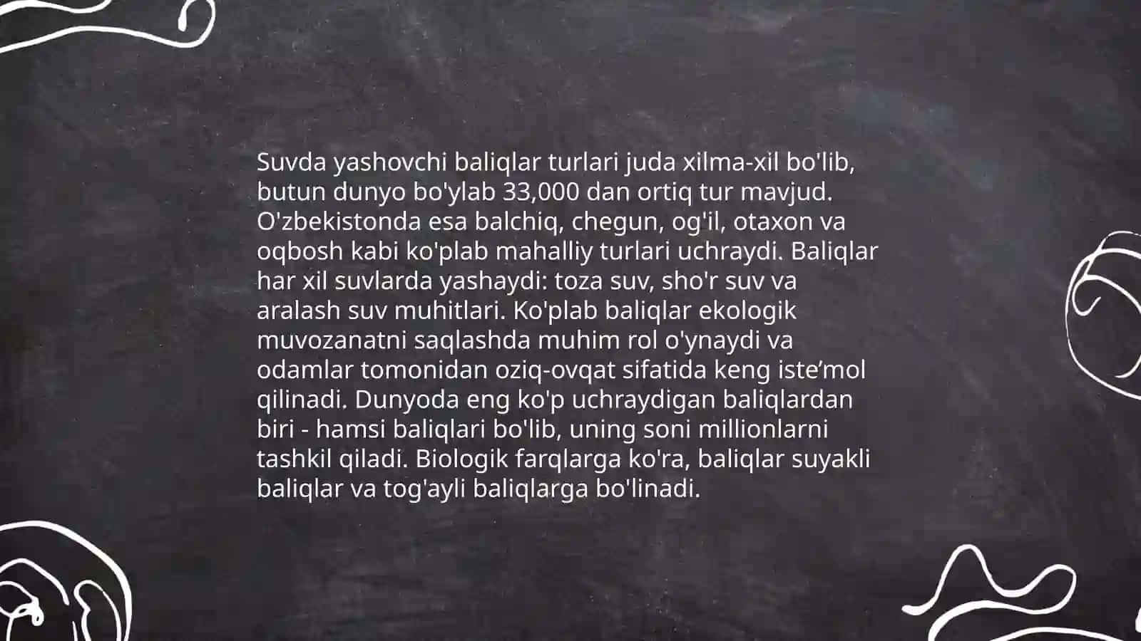 Baliqlar sinflari 4