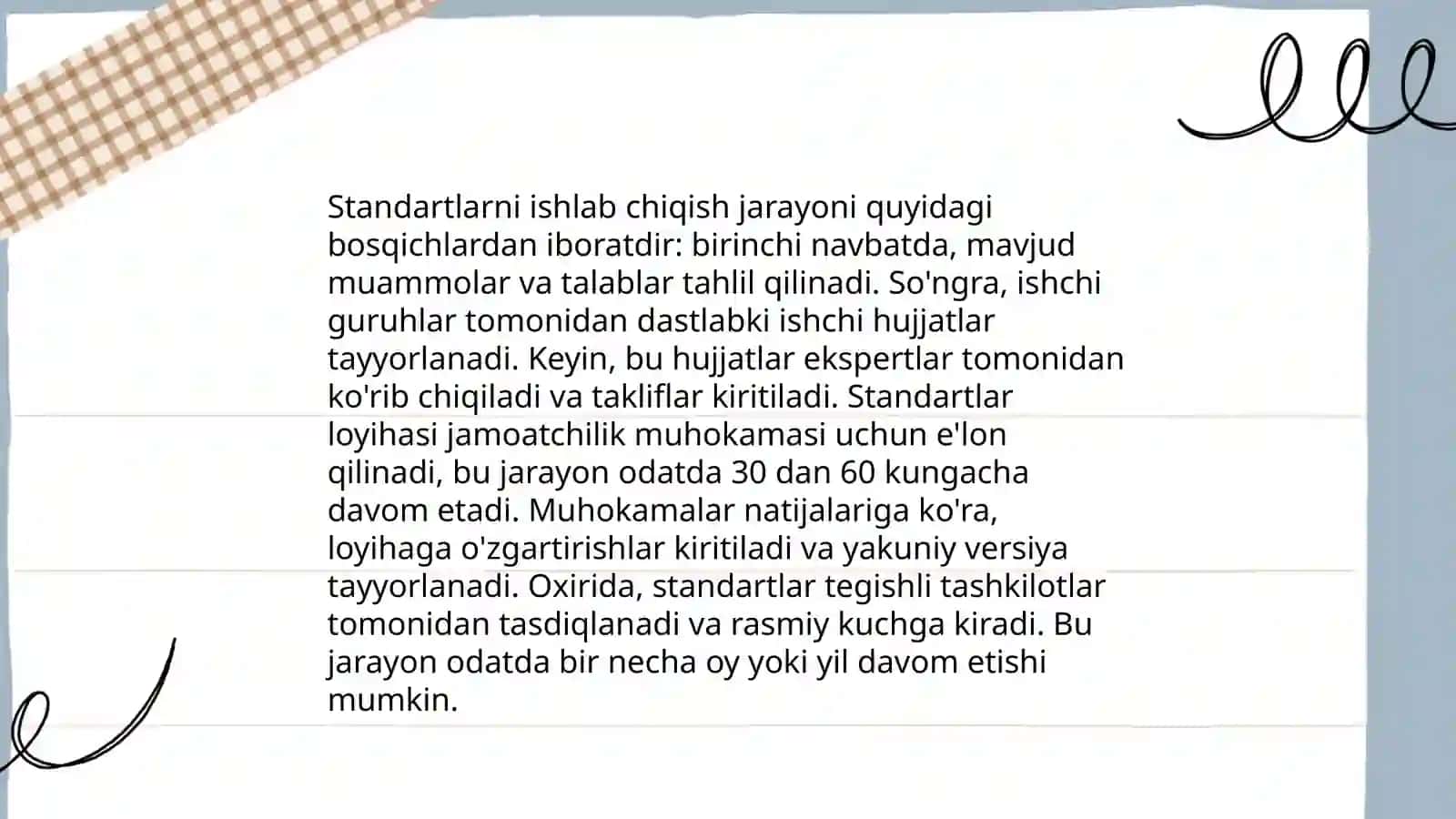 Standartlarni ( DST, TST, KST) ishlab chiqarish qoidalari 4