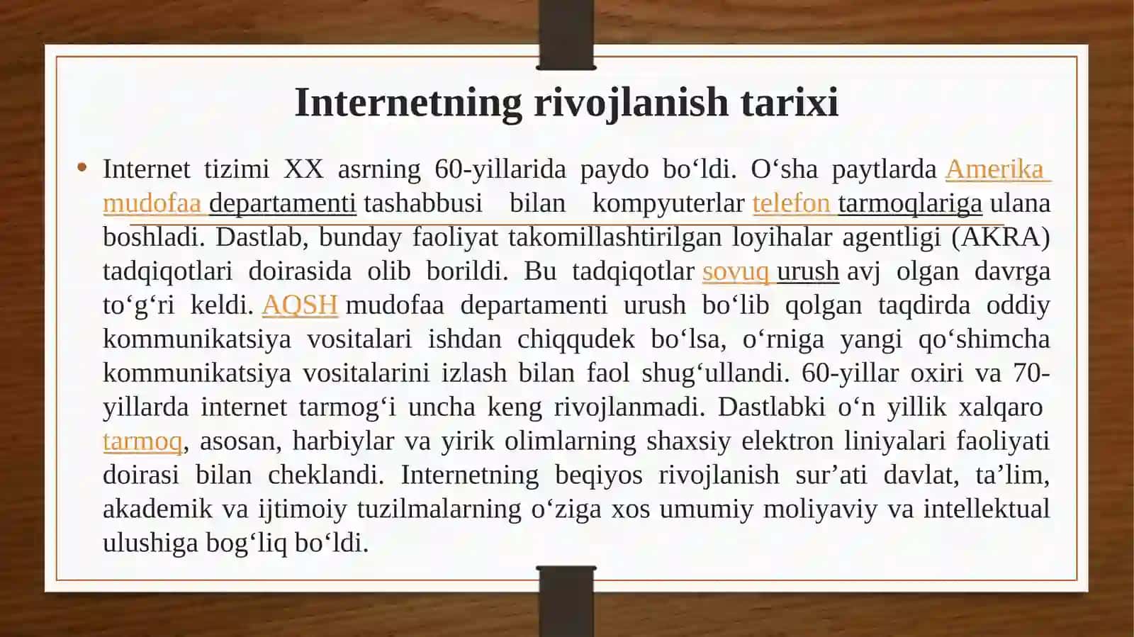 Internet yuzaga kelishi va shakillanishi 4
