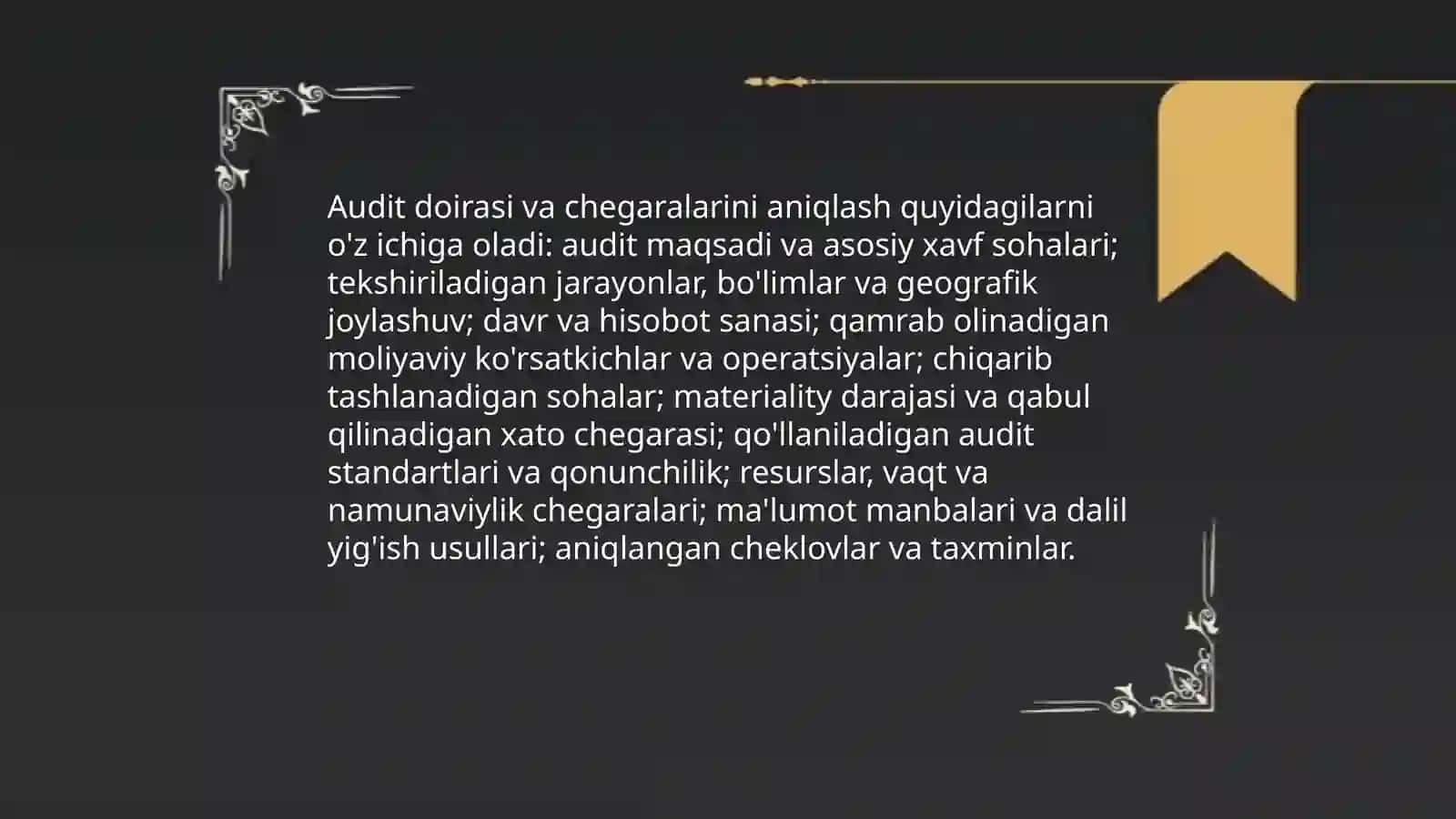 Auditni rejalashtirish 4