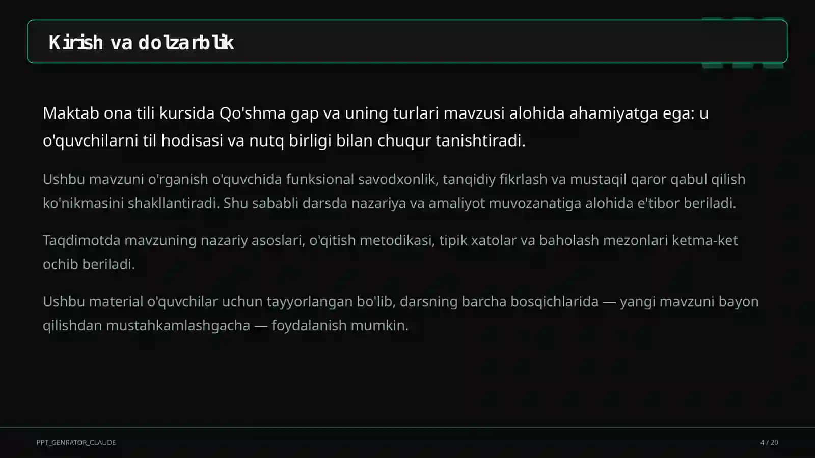 Qo'shma gap va uning turlari (9-sinf) 4
