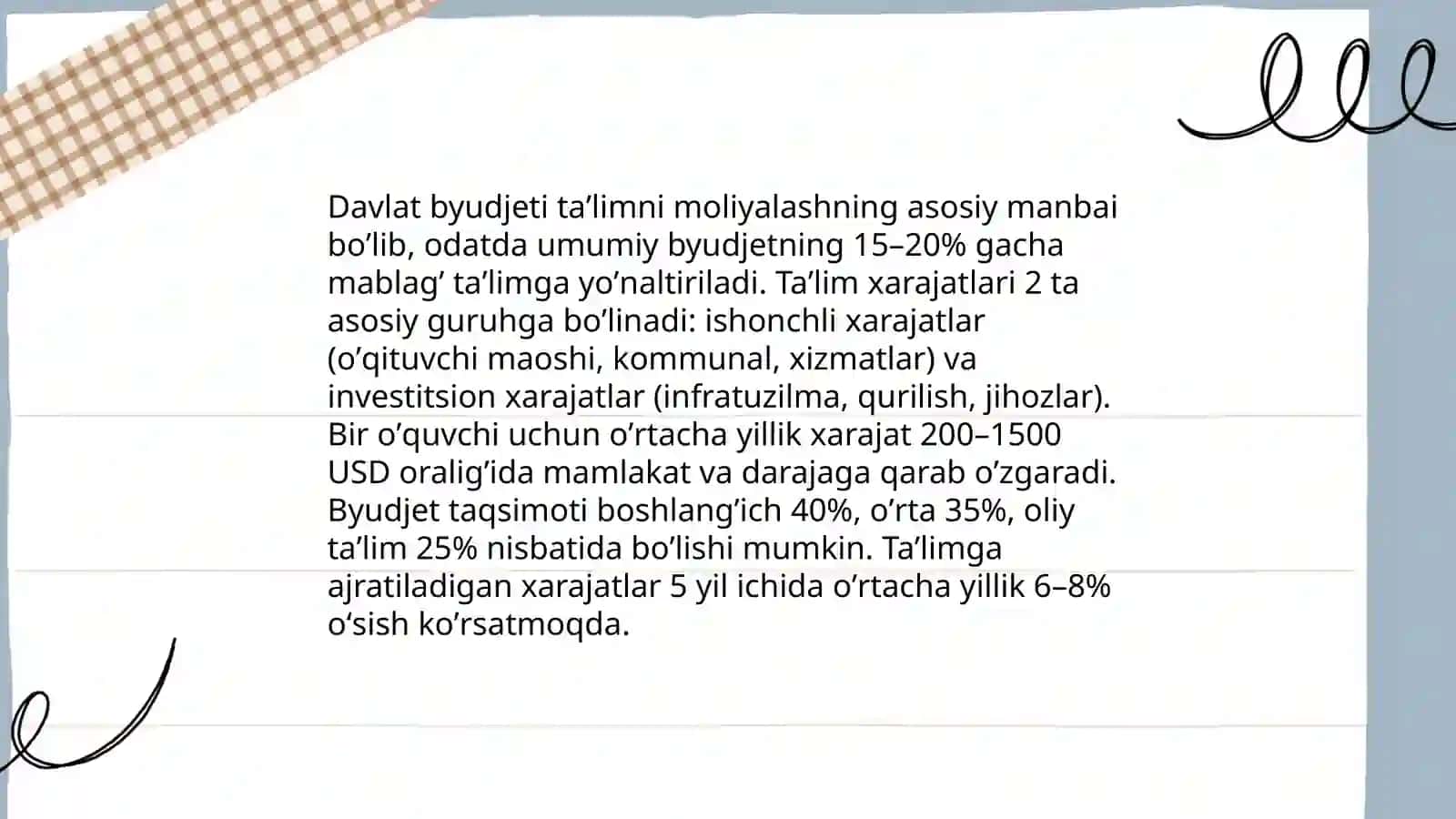 Taʼlim tizimini moliyalash 4