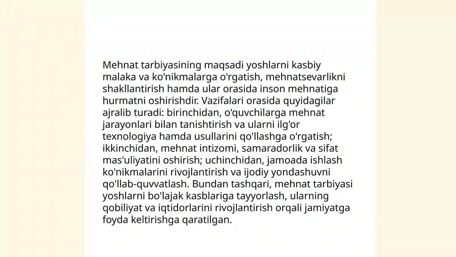 Mehnat tarbiyasi haqida slayd yaratish 4