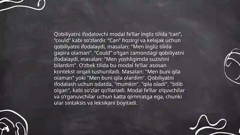 Modal verbs 4
