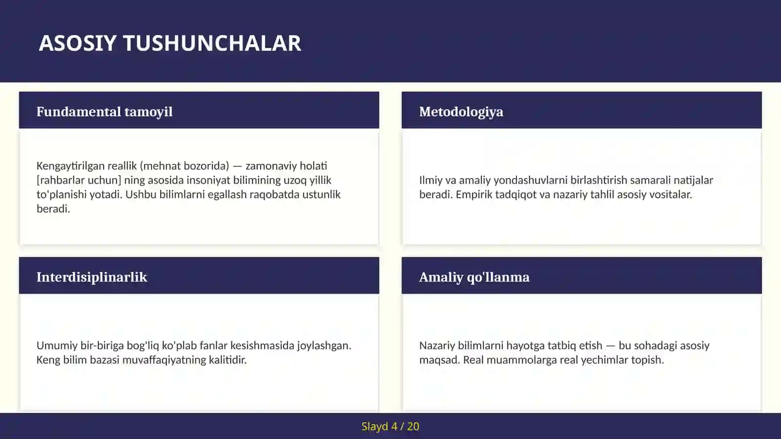 Kengaytirilgan REALLIK (MEHNAT BOZORIDA) — ZAMONAVIY HOLATI [RAHBARLAR UCHUN] 4