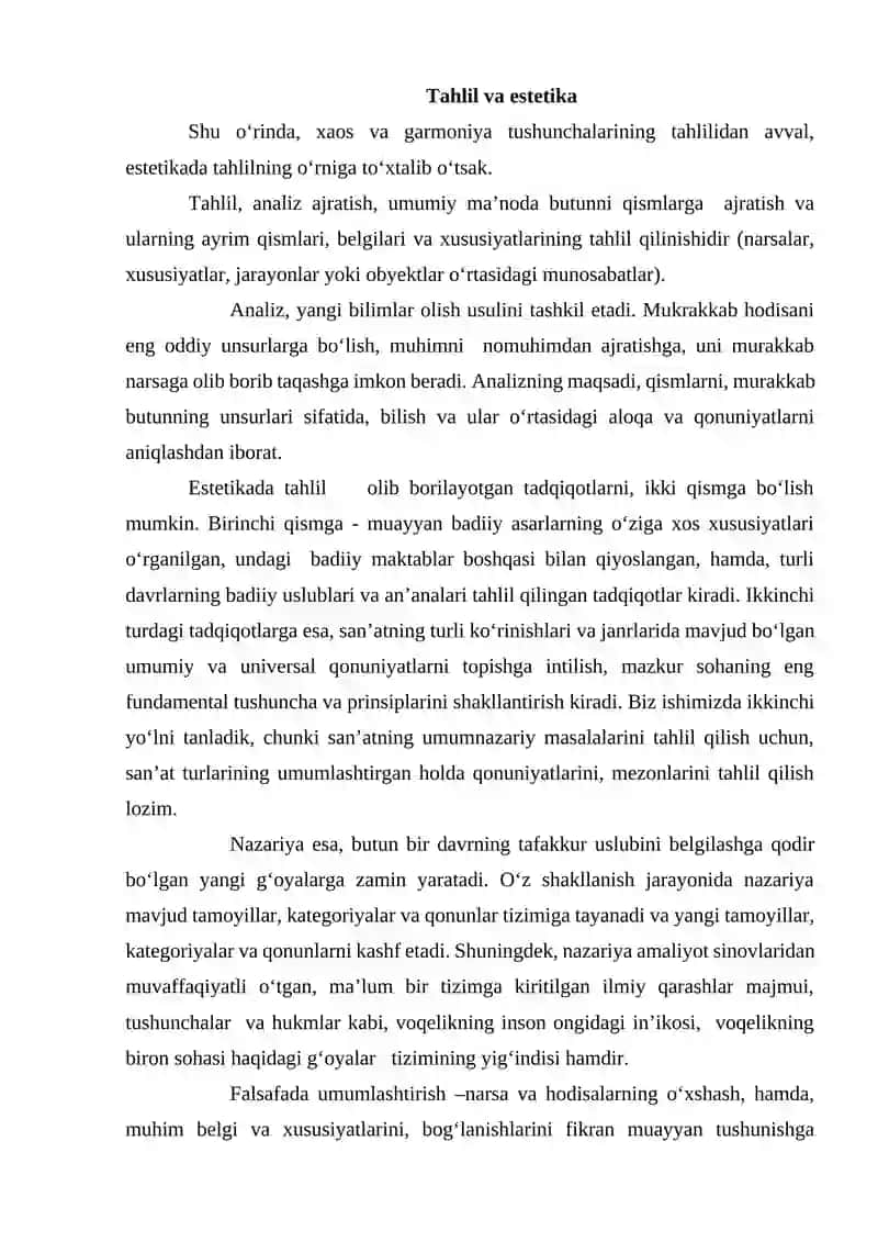 Analitik estetika 4