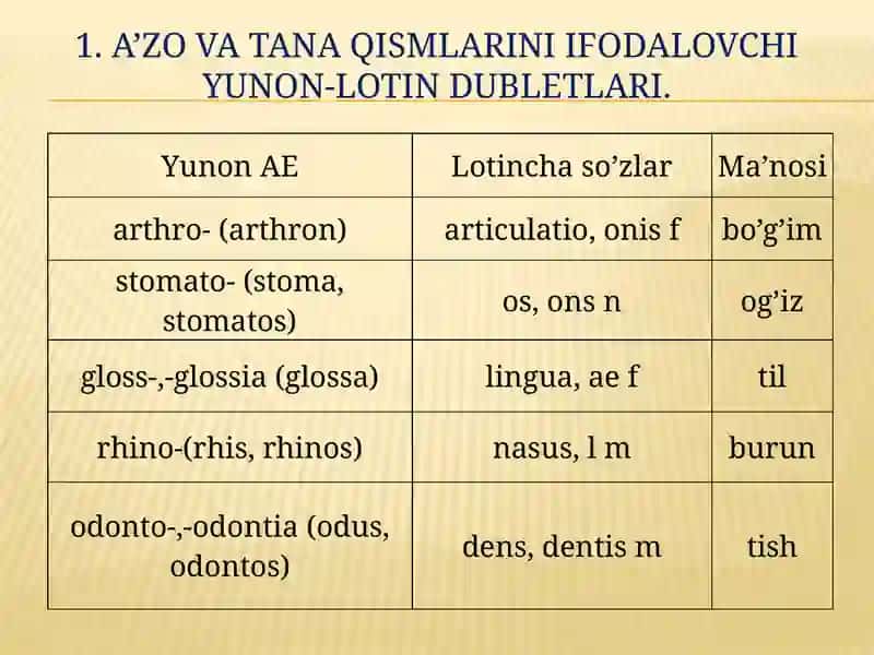 KLINIK TERMINLAR YASOVCHI ATAMA ELEMENTLAR 4