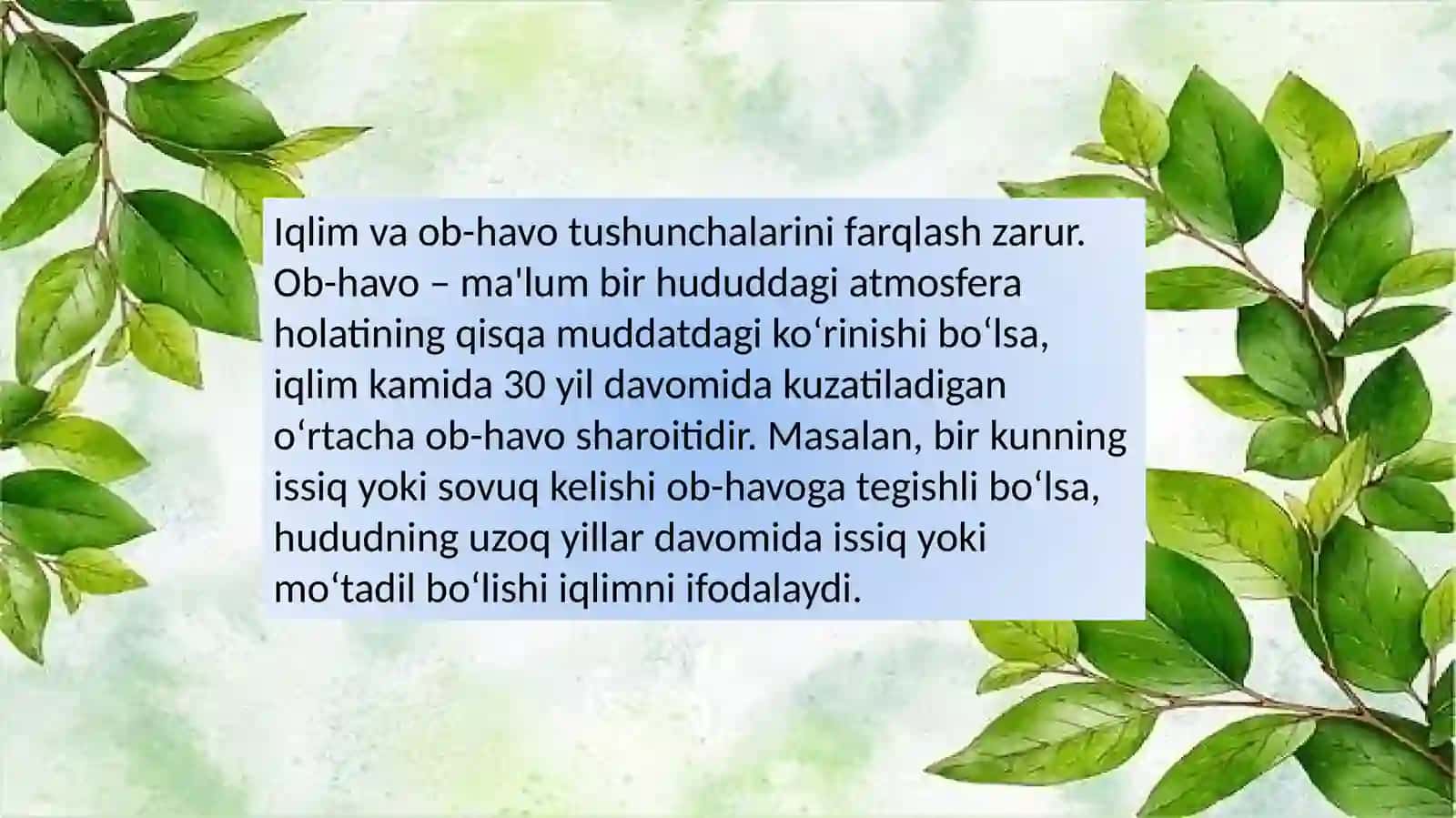 Iqlim O‘zgarishi 4