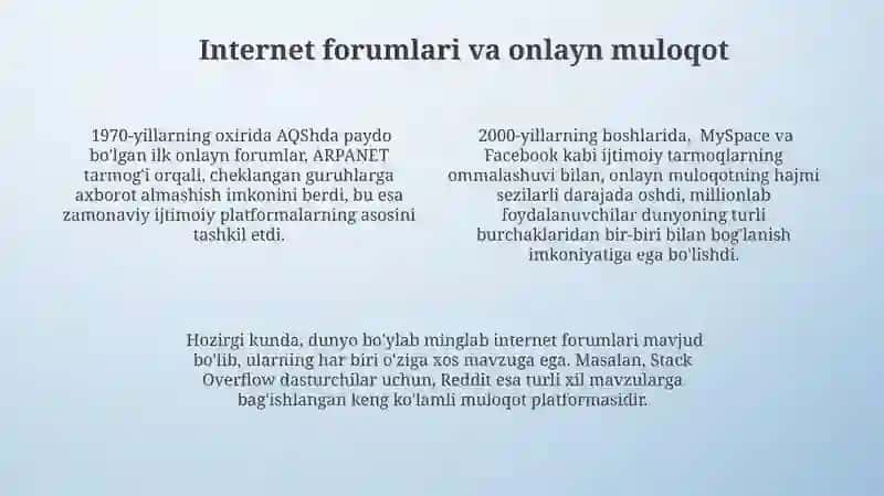 Internetning zamonaviy xizmatlari 4