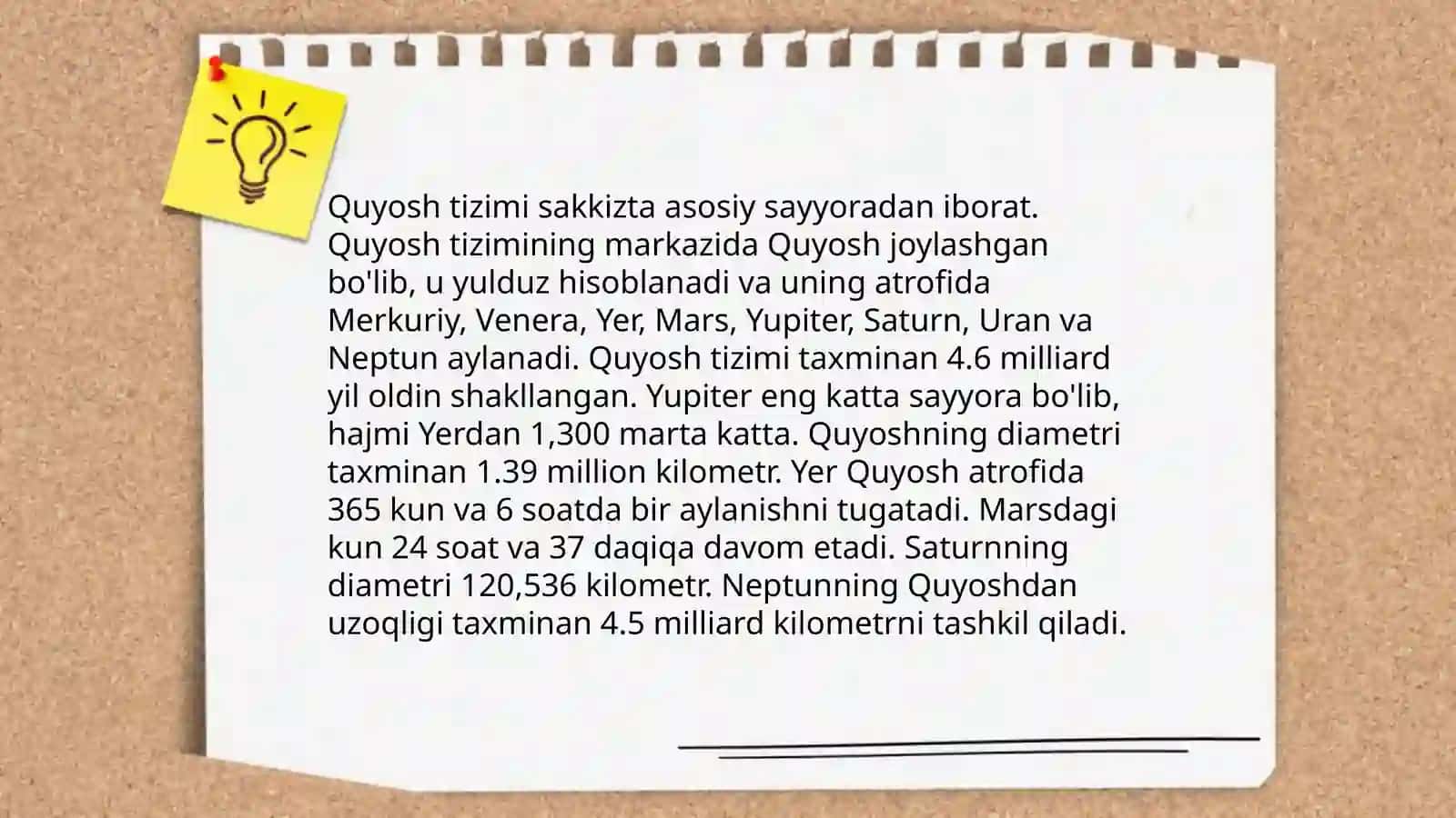 Astrofizika va tadqiqot metodlari bobini oʻqitish metodikasi 4