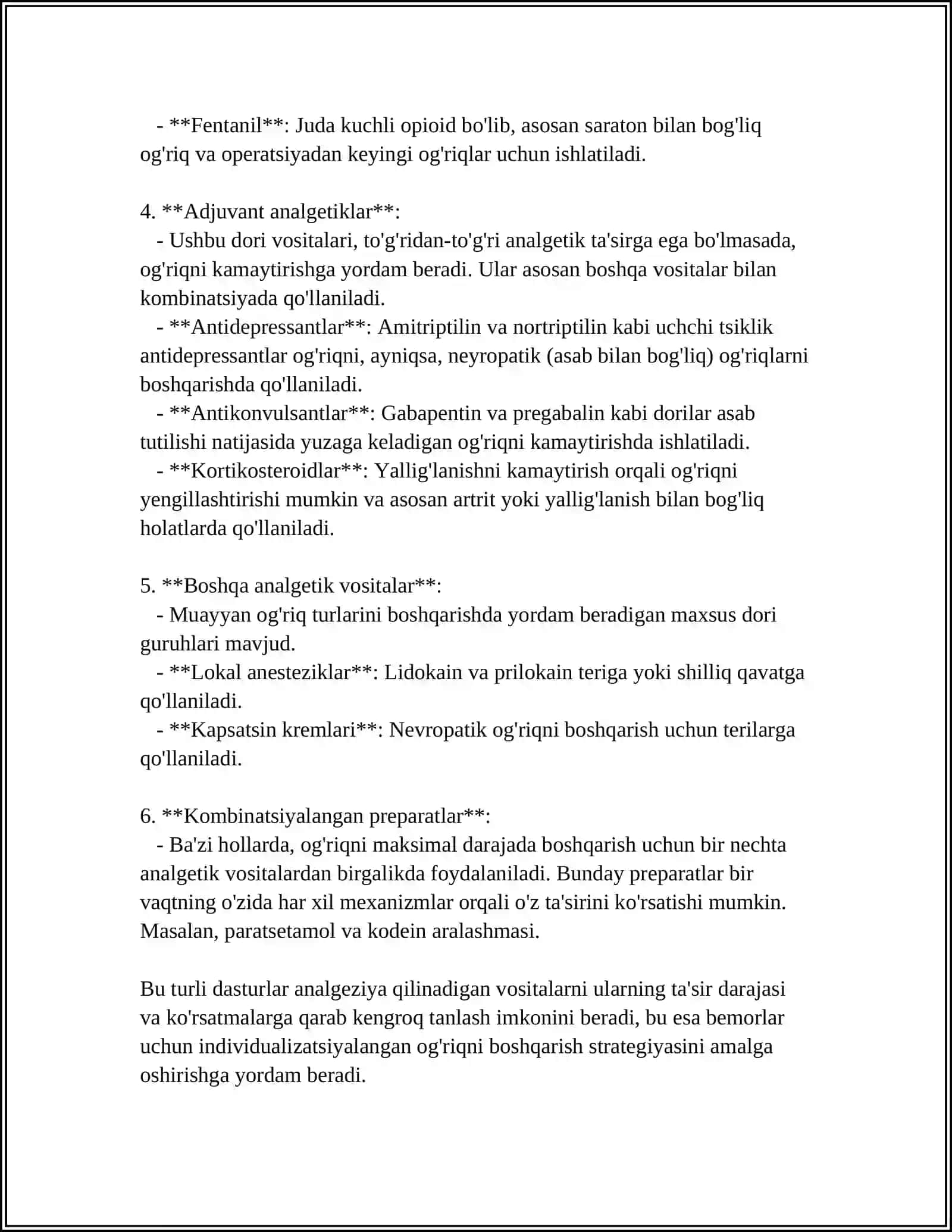 ANALGEZIYA QILINADIGAN VOSITALAR 4