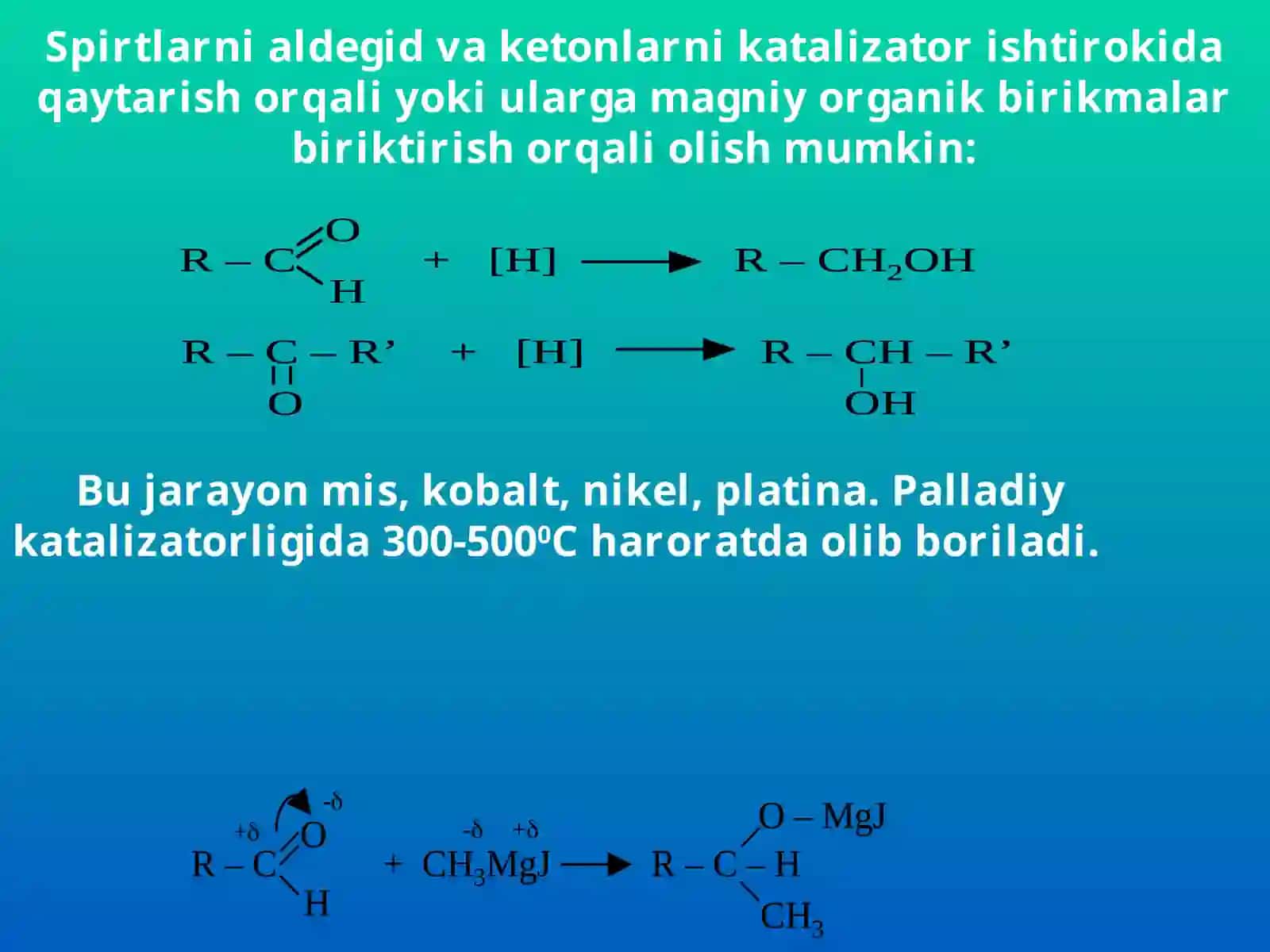 Spirtlarning olinishi va xossalari 4