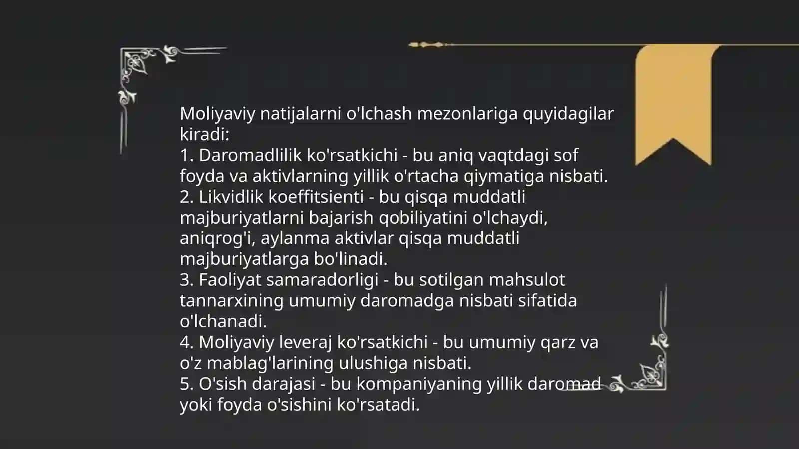 Moliyaviy natijalar 4