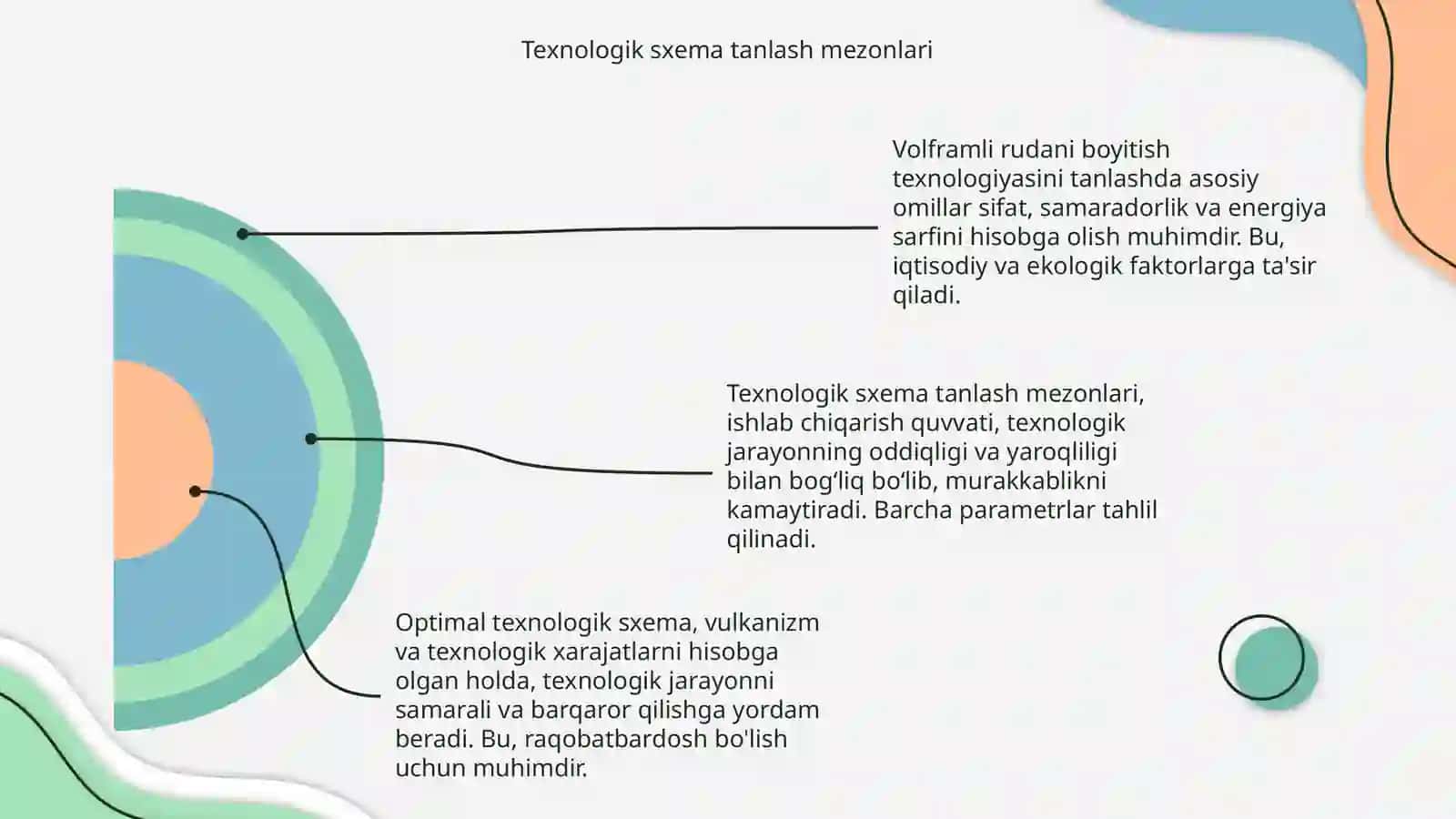 Volframli rudani boyitishning texnologik sxemasini tanlash va hisob lash 4