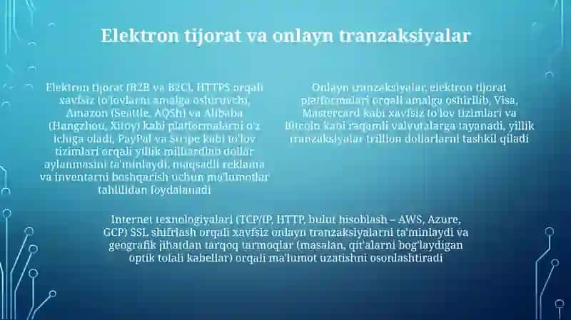 Internet texnologiyasi va uning imkoniyatlari 4