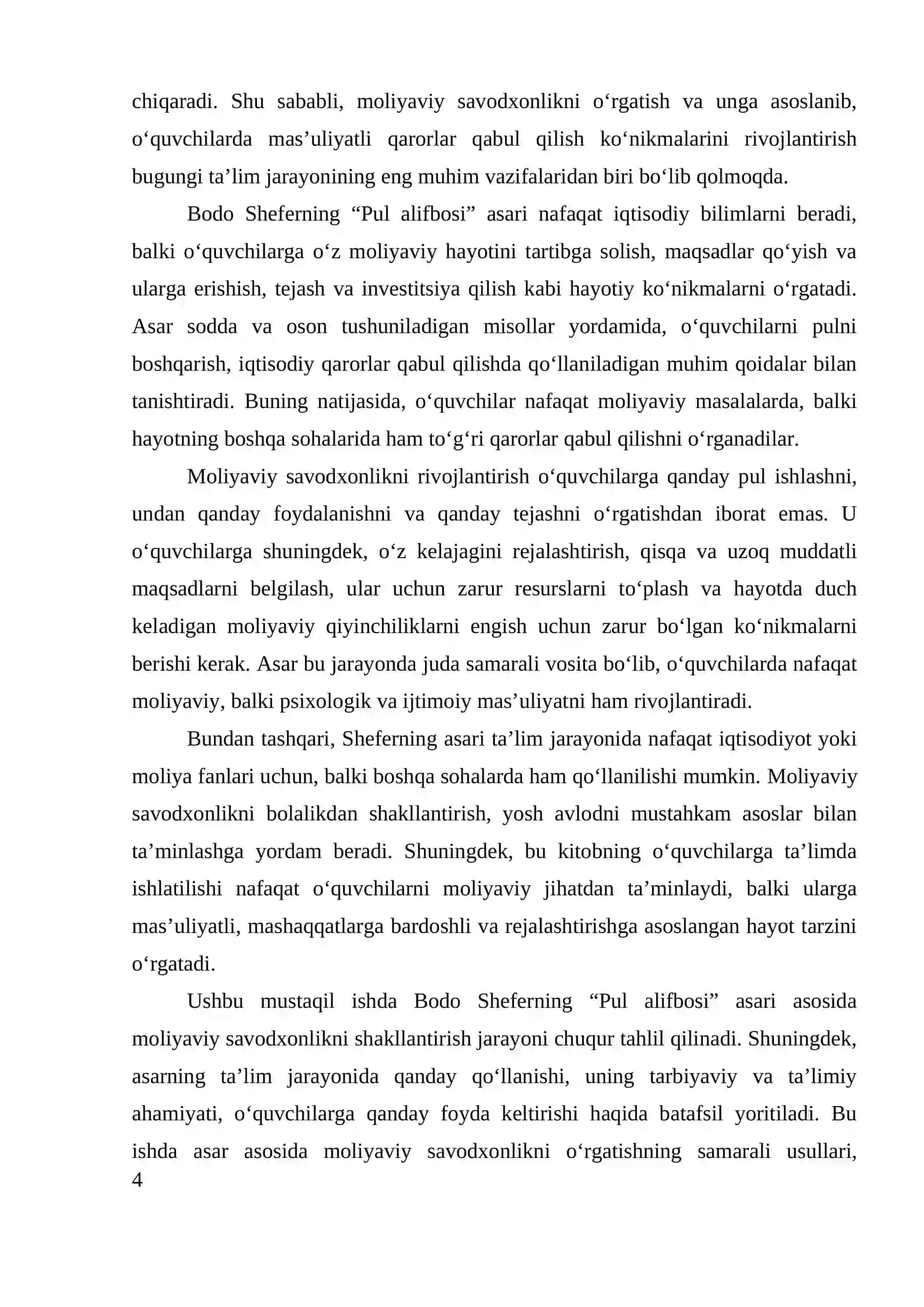 BODO SHEFERNING PUL ALIFBOSI ASARI 4