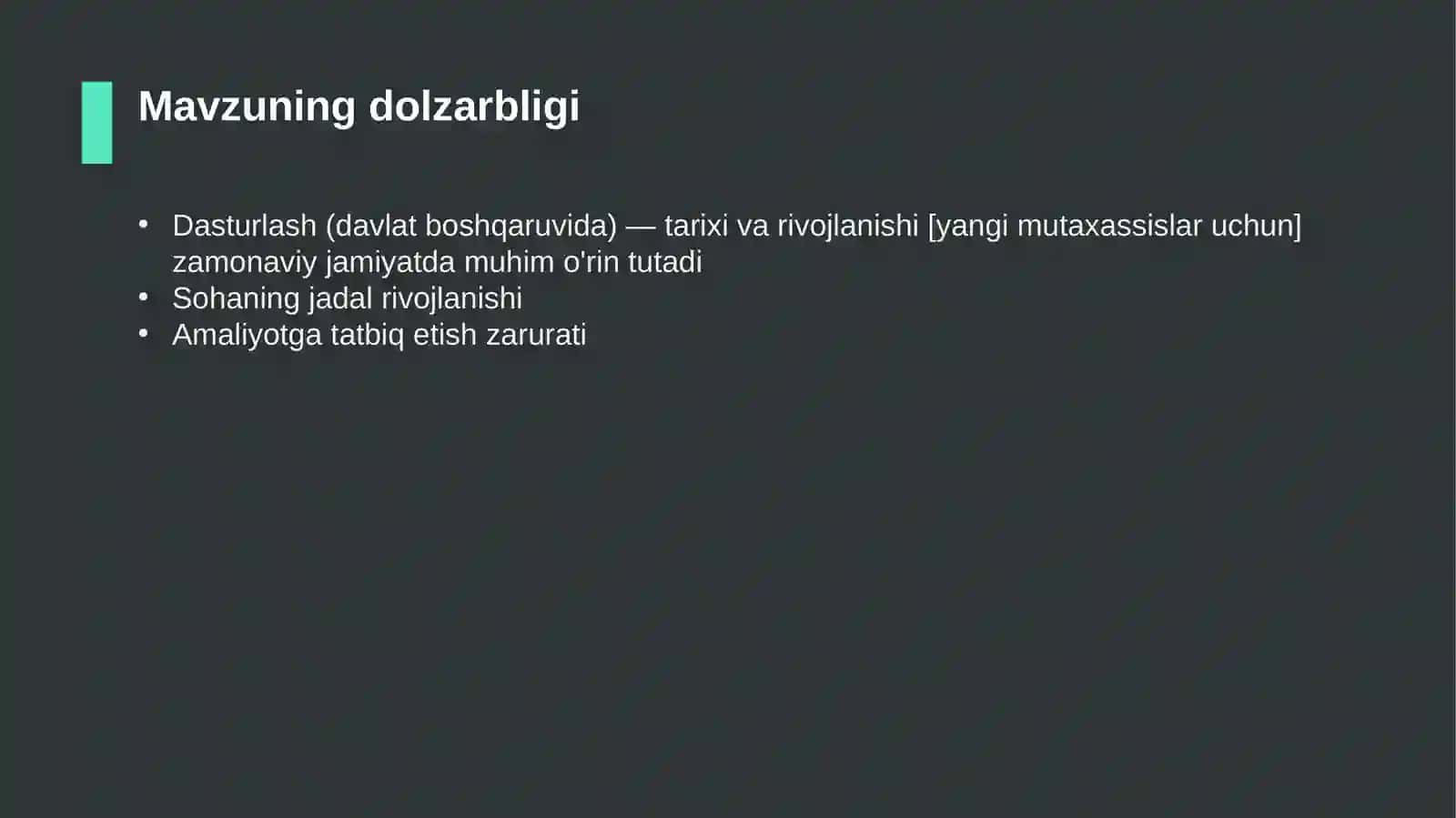 Dasturlash (davlat boshqaruvida) — tarixi va rivojlanishi [yangi mutaxassislar uchun] 4