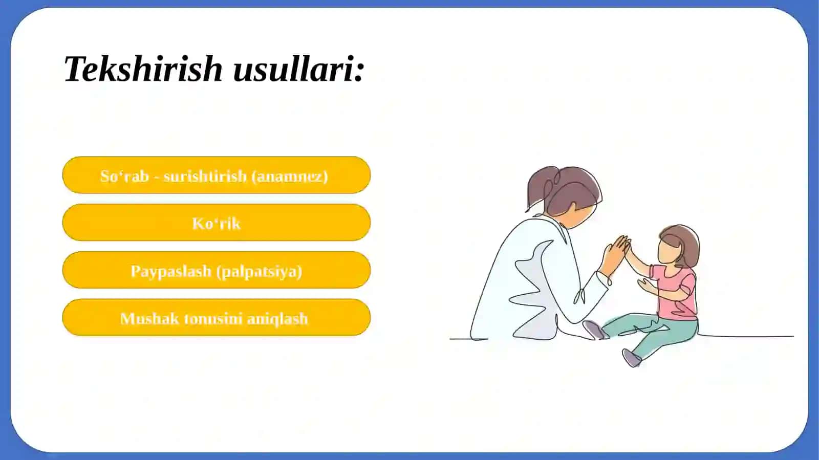 BOLALARDA SUYAK – MUSHAK TIZIMINING ASOSIY KASALLIKLARI SEMIOTIKASI: RAXIT KASALLIGI ETIOLOGIYA,PATOGENEZ, TASHXISI, DAVOLASH VA PROFILAKTIKASI.SPAZMOFILIYA 4