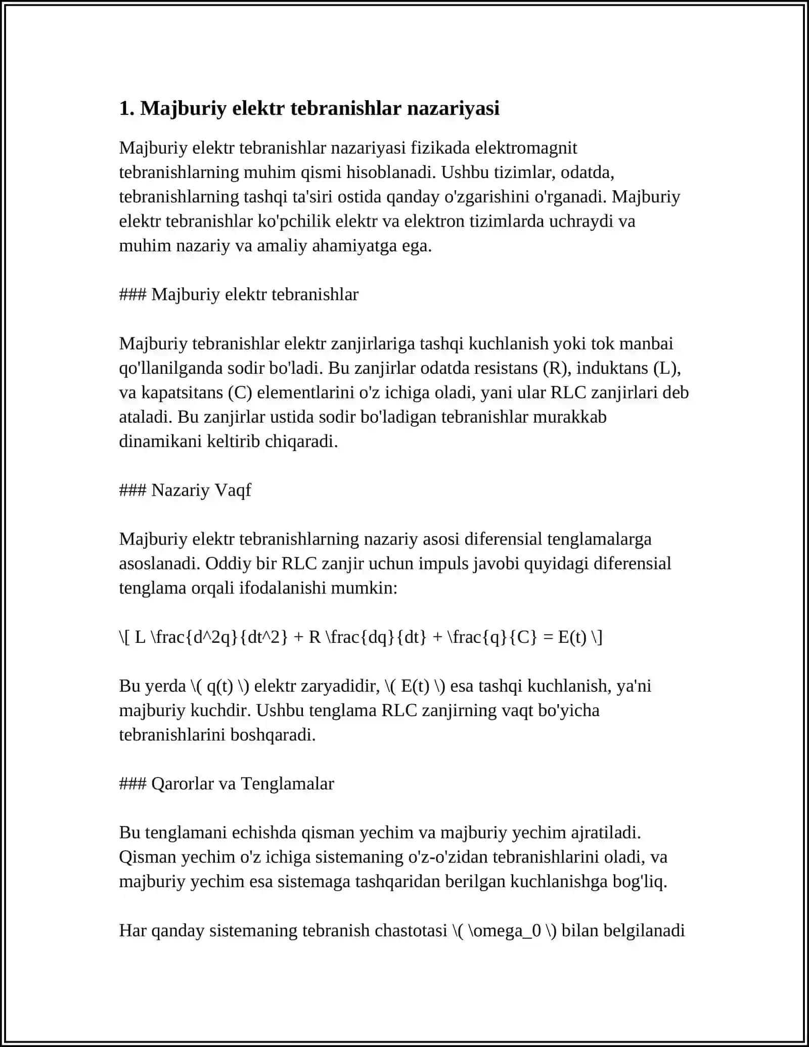 MAJBURIY ELEKTR TEBRANISHLAR 4
