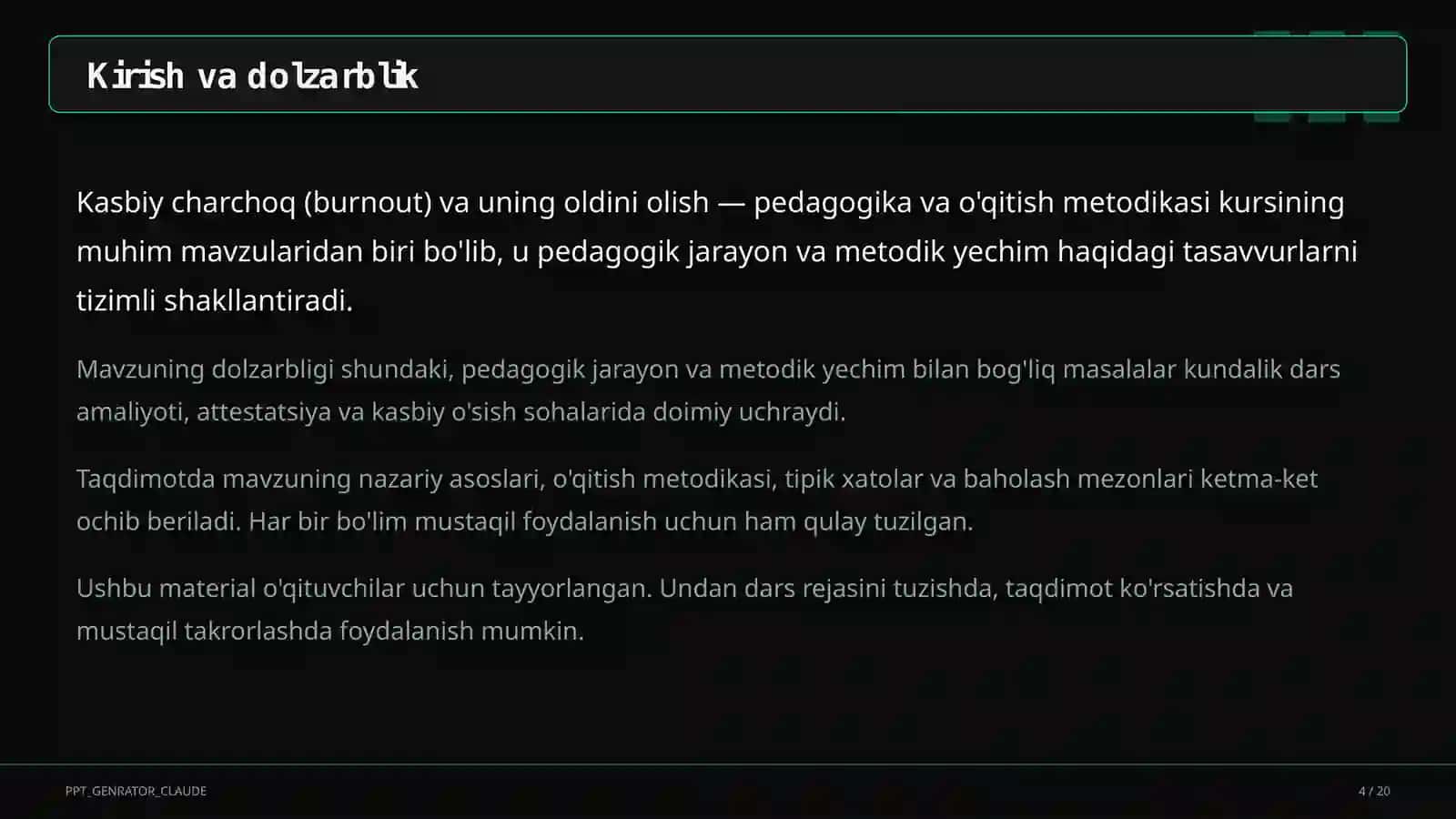 Kasbiy charchoq (burnout) va uning oldini olish 4