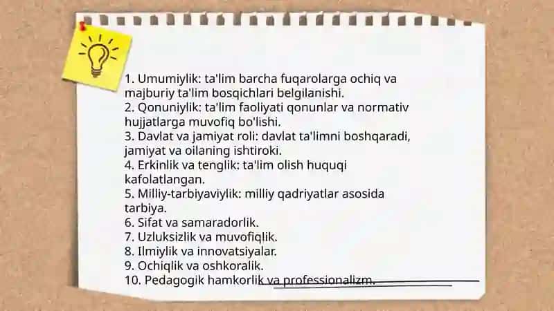 Qonuniy Ta'lim to'g'risidagi qonun 4