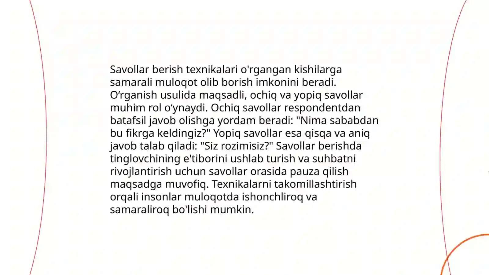 Mijoz bilan suhbat qilish usullari 4