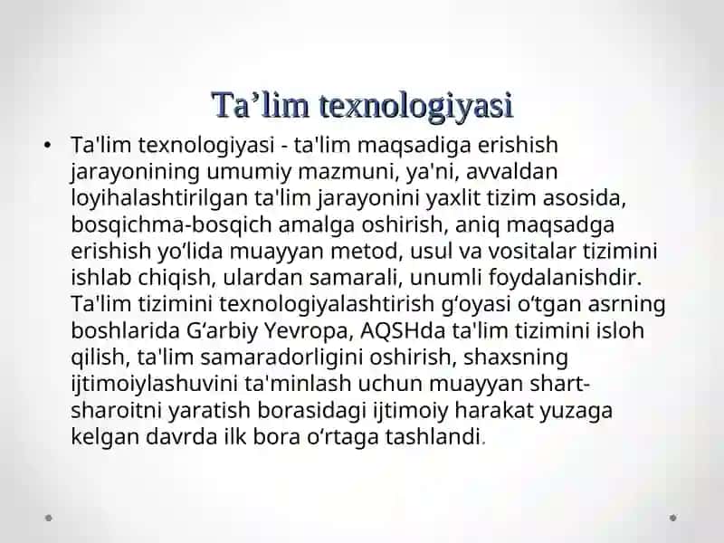 Shaxs tarbiyasida pedagogik texnologiyalardan foydalanish 4