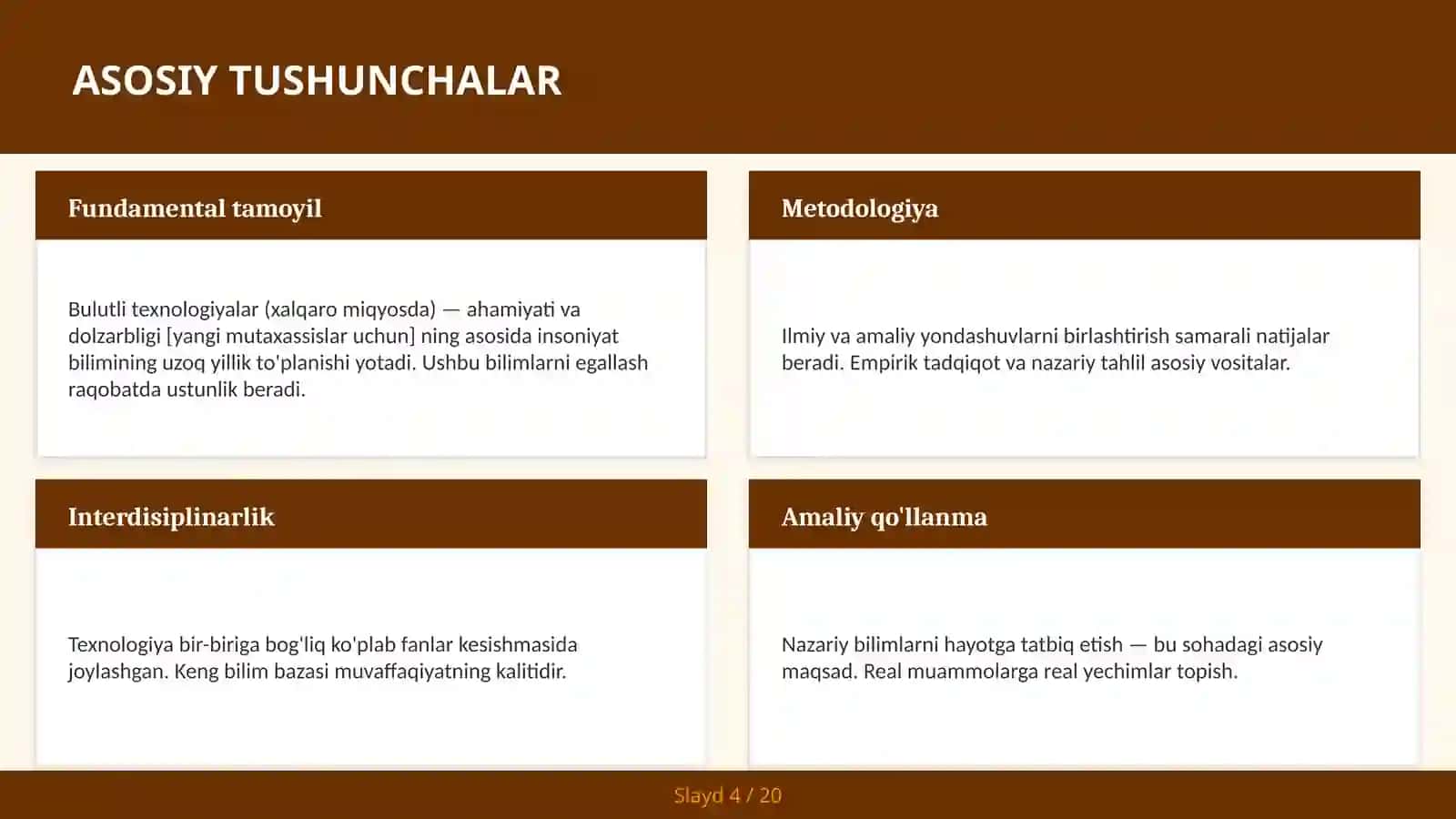 Bulutli texnologiyalar (xalqaro miqyosda) — ahamiyati va dolzarbligi [yangi mutaxassislar uchun] 4