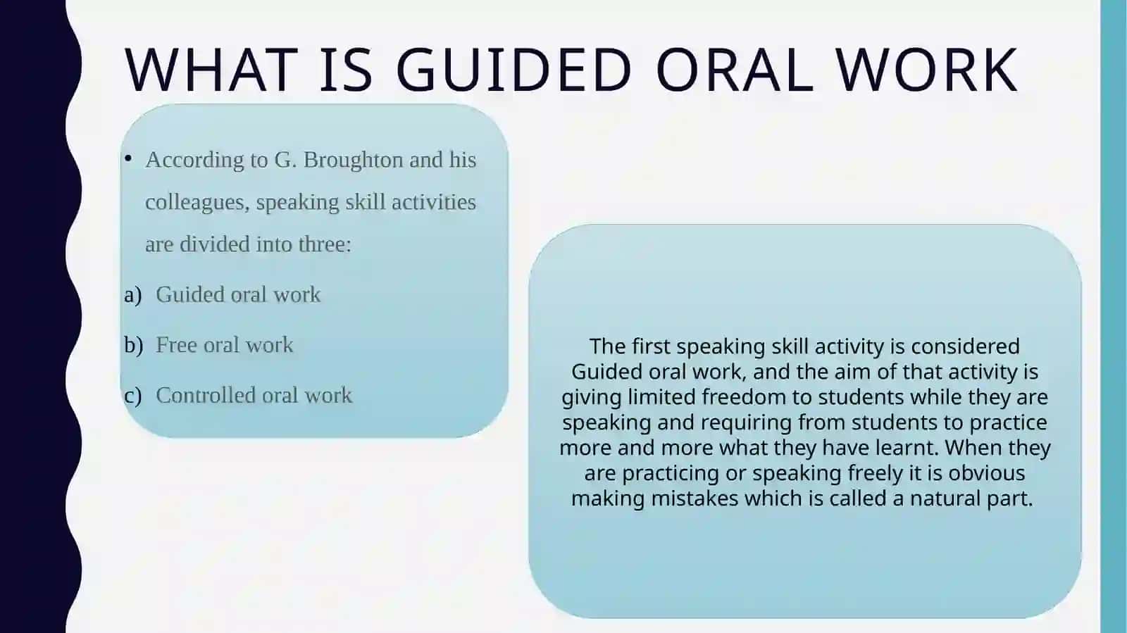 Guided oral work 4