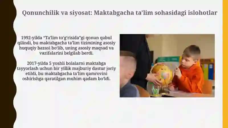 O'zbekistonda maktabgacha ta'limning rivojlanishi 4