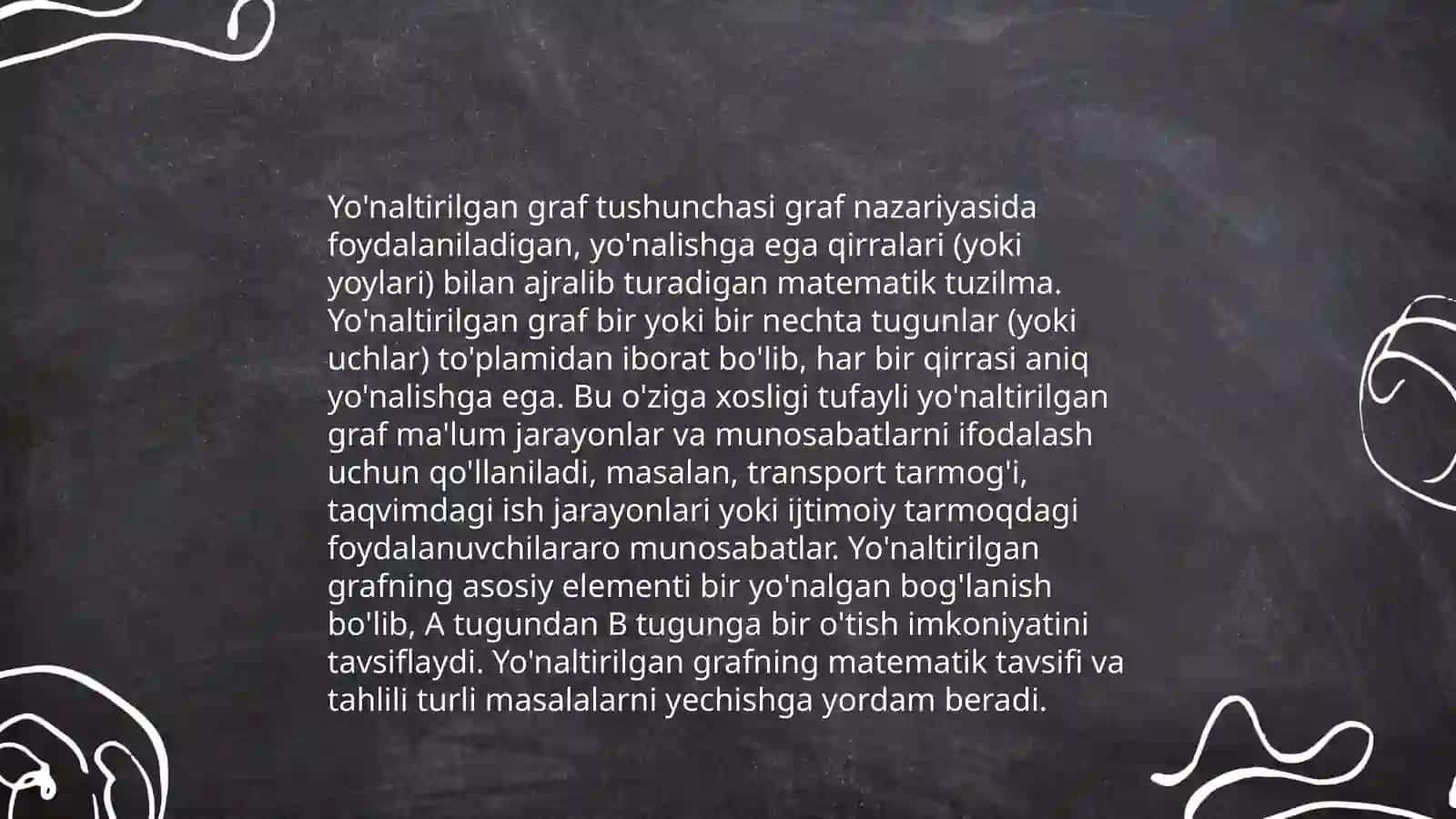 Yonaltirilgan va yonaltirilmagan graflar 4