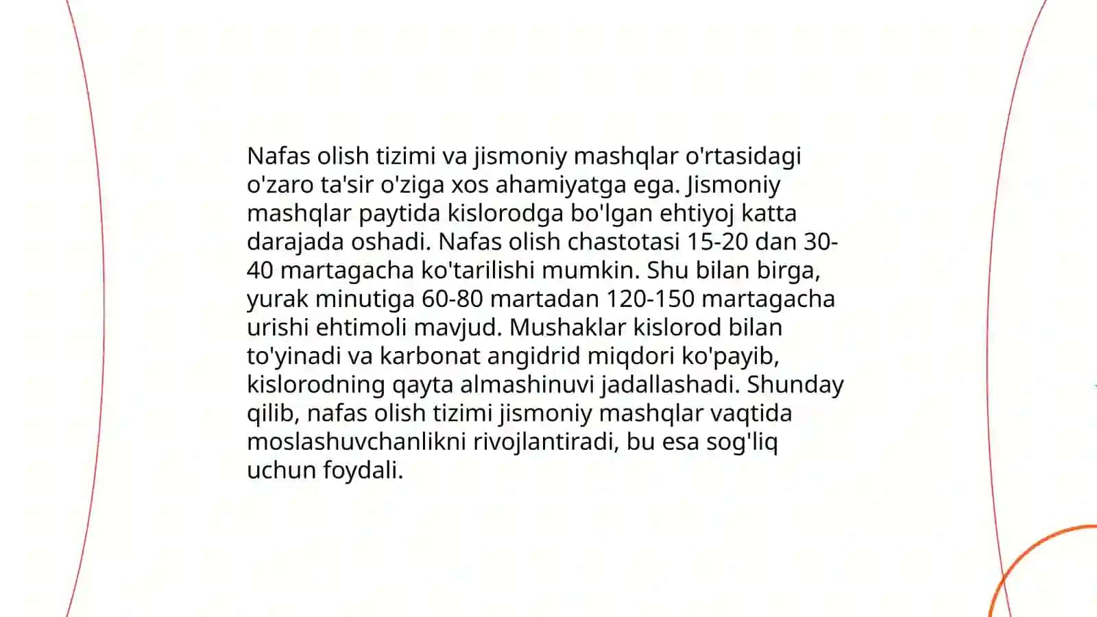 Jismoniy yuklamani nafas va yurak harakatlariga ta'siri 4