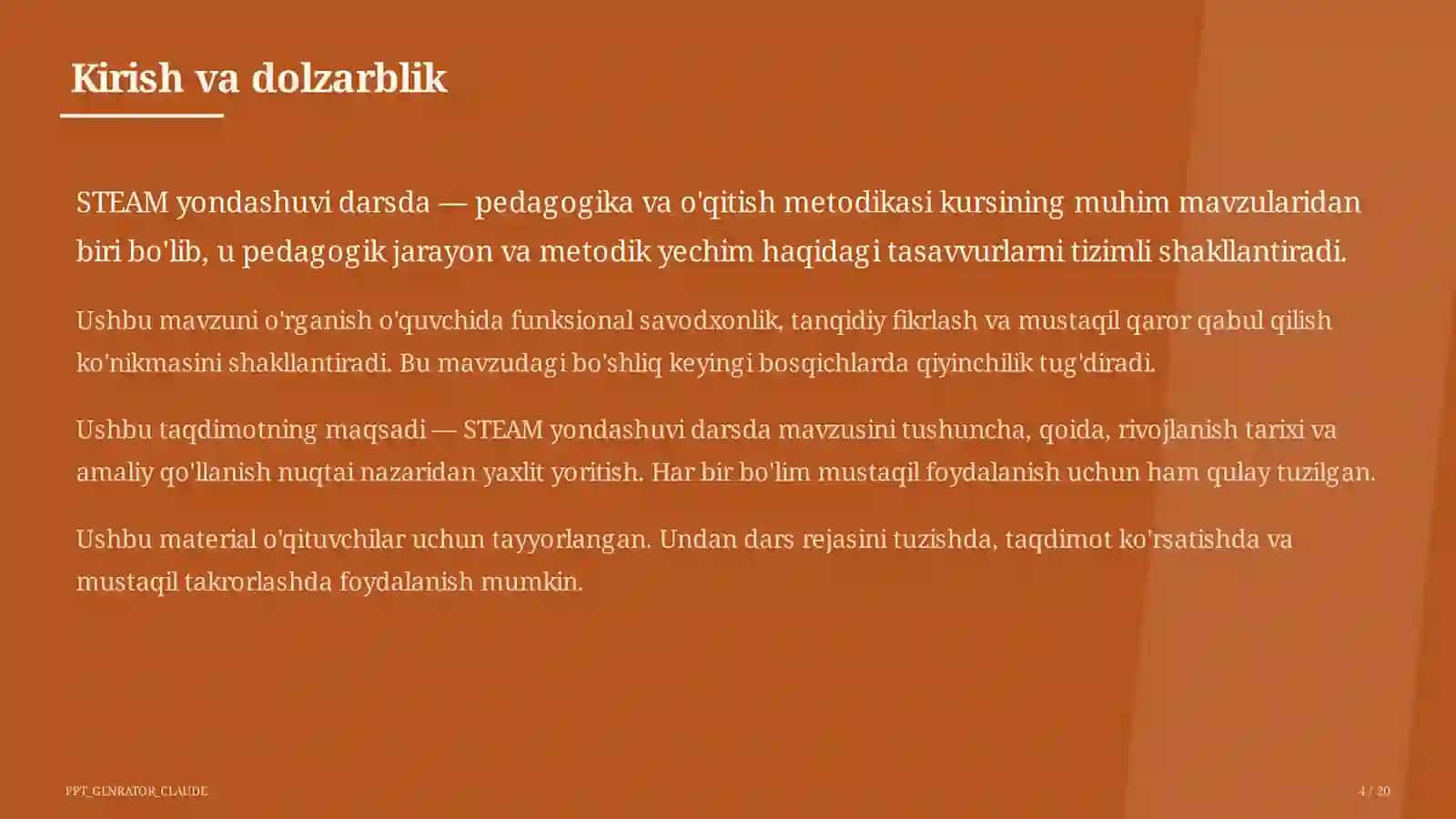 STEAM yondashuvi darsda 4