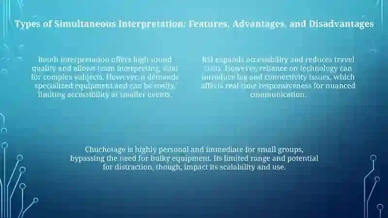 Types of Simultaneous Interpretation 4