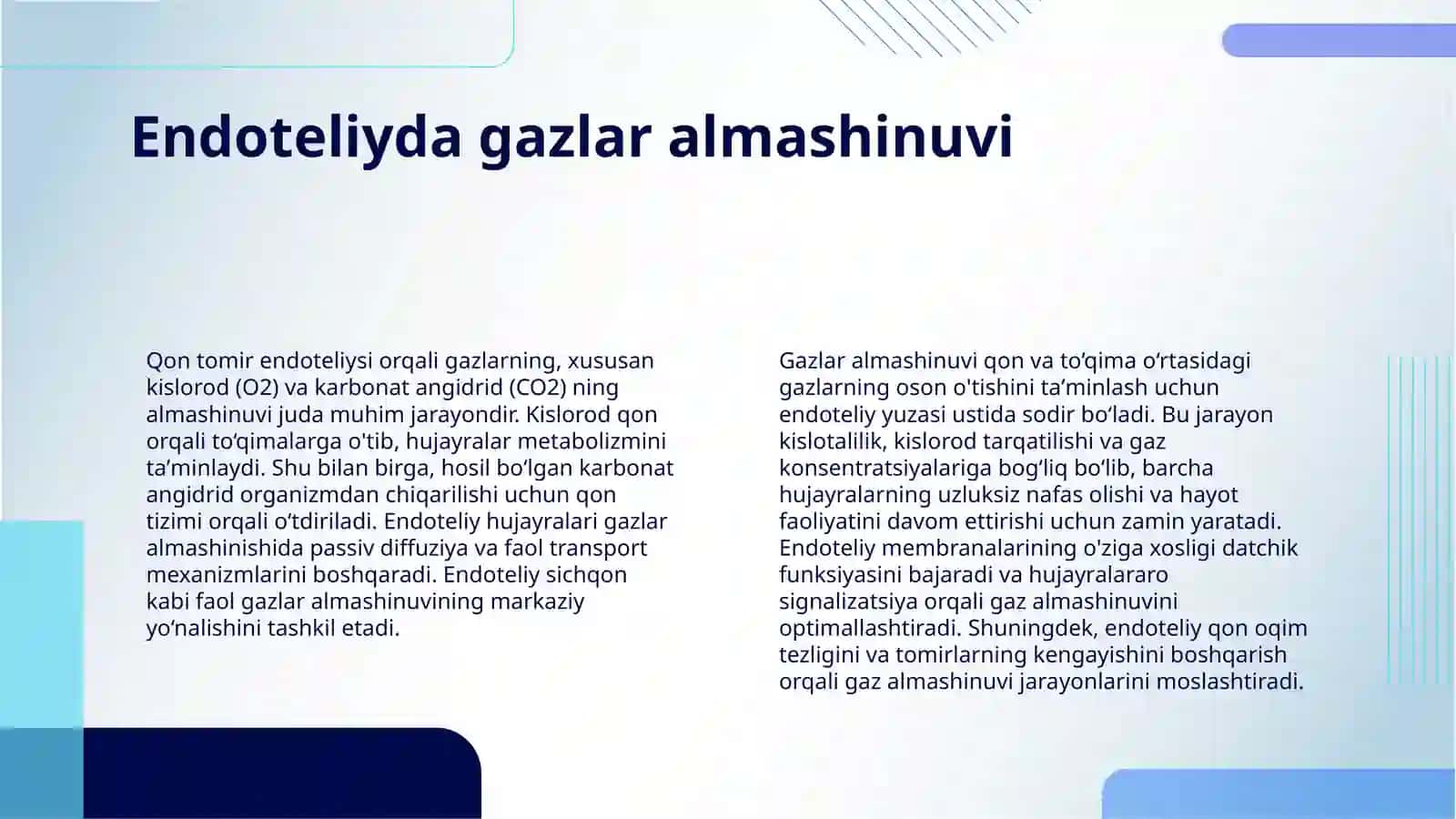 QON TOMIR ENDOTELIYSINING FUNKSIYALARI. YURAK-QON TOMIRLAR TIZIMIDA REGENERATOR VA KOMPENSATOR JARAYONLAR. LIMFA TUGUNLARI. BIRLAMCHI VA IKKILAMCHI LIMFA TUGUNCHALARI (FOLLIKULLAR) TUZILISHI VA HUJAYRAVIY TARKIBI. LIMFA TUGUNLARINING YOSHGA KO’RA O’ZGARISHI VA REGENERATSIYASI 4