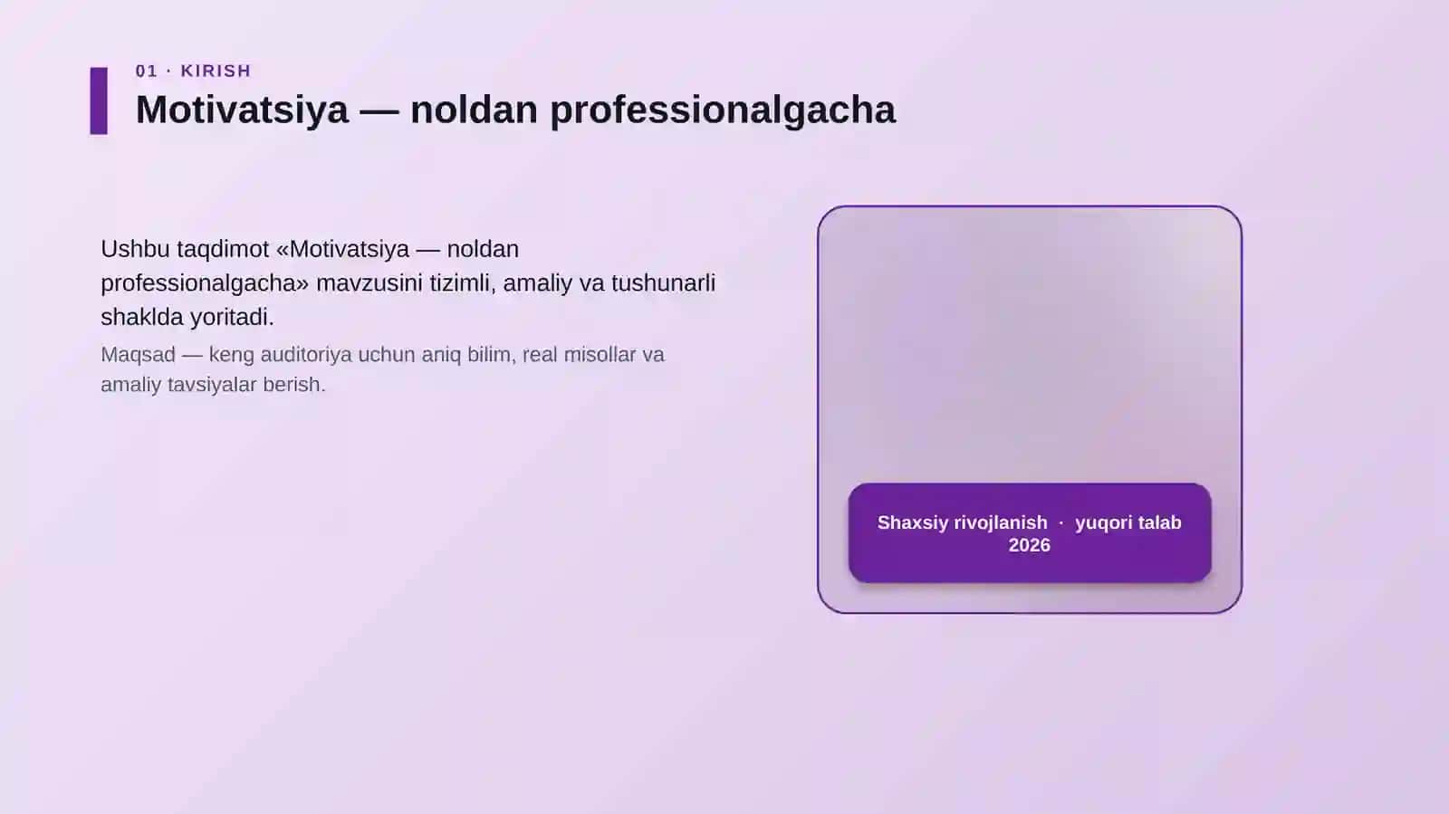 Motivatsiya — noldan professionalgacha 4