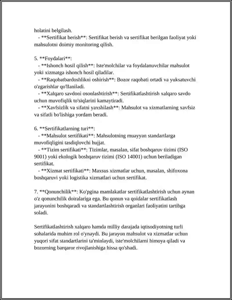 SERTIFIKATLASHTIRISH SXEMALARI O'RGANISH 4