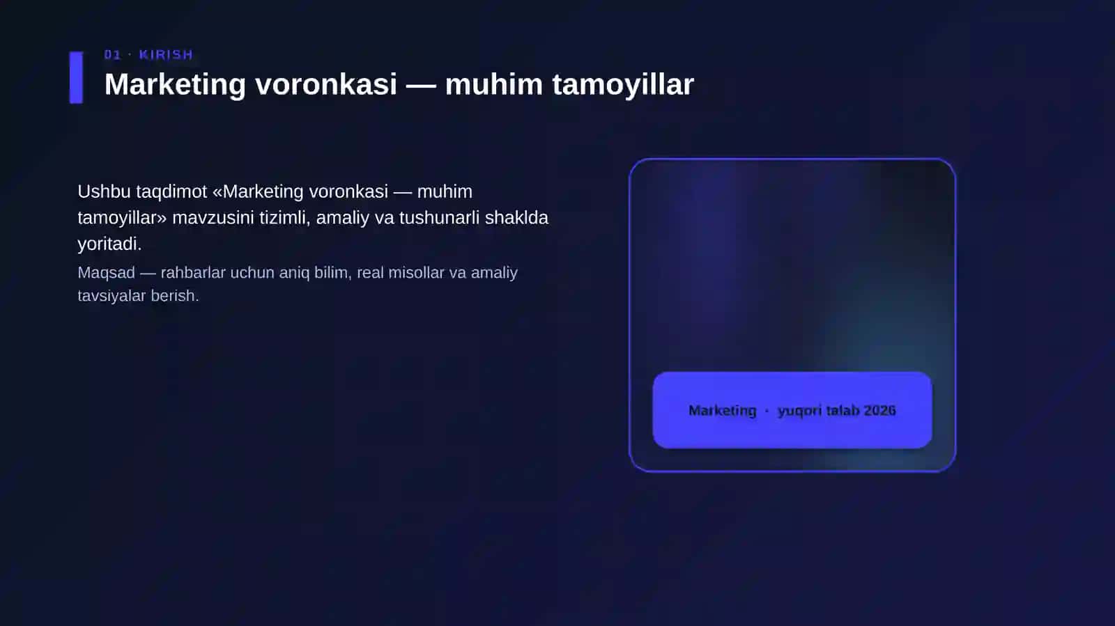 Marketing voronkasi — muhim tamoyillar 4