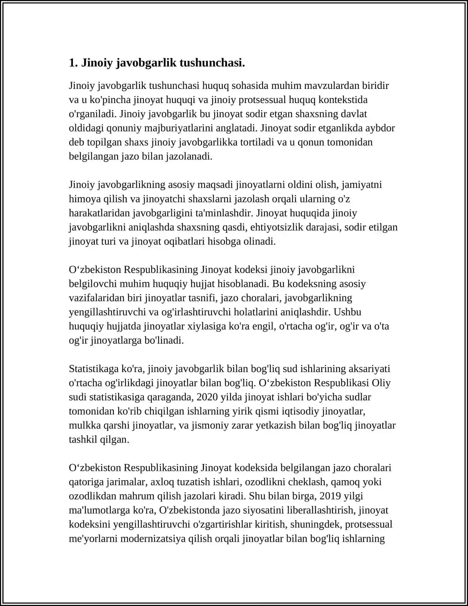JINOYAT HUQUQI 94-MODDA TIBBIY YO'SINDAGI MAJBURLOV CHORALARINI TAYINLASH 4