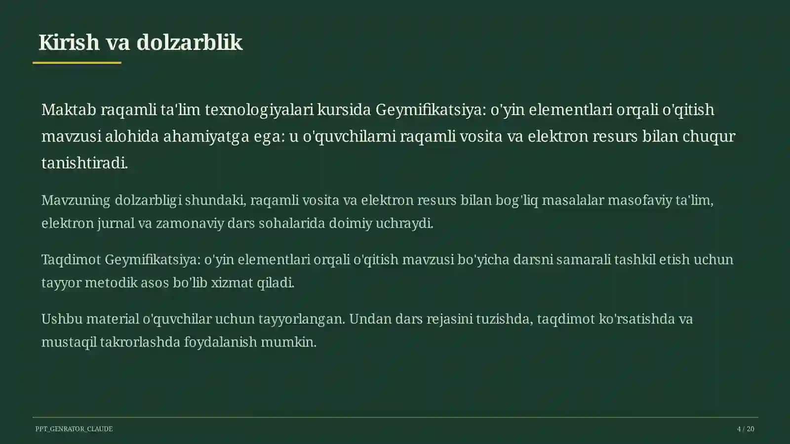 Geymifikatsiya: o'yin elementlari orqali o'qitish 4