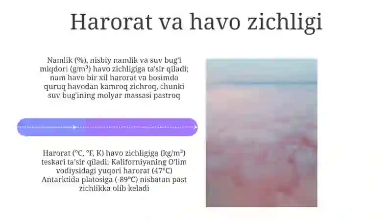 Nam havo va nam havoning xususiyatlari 4