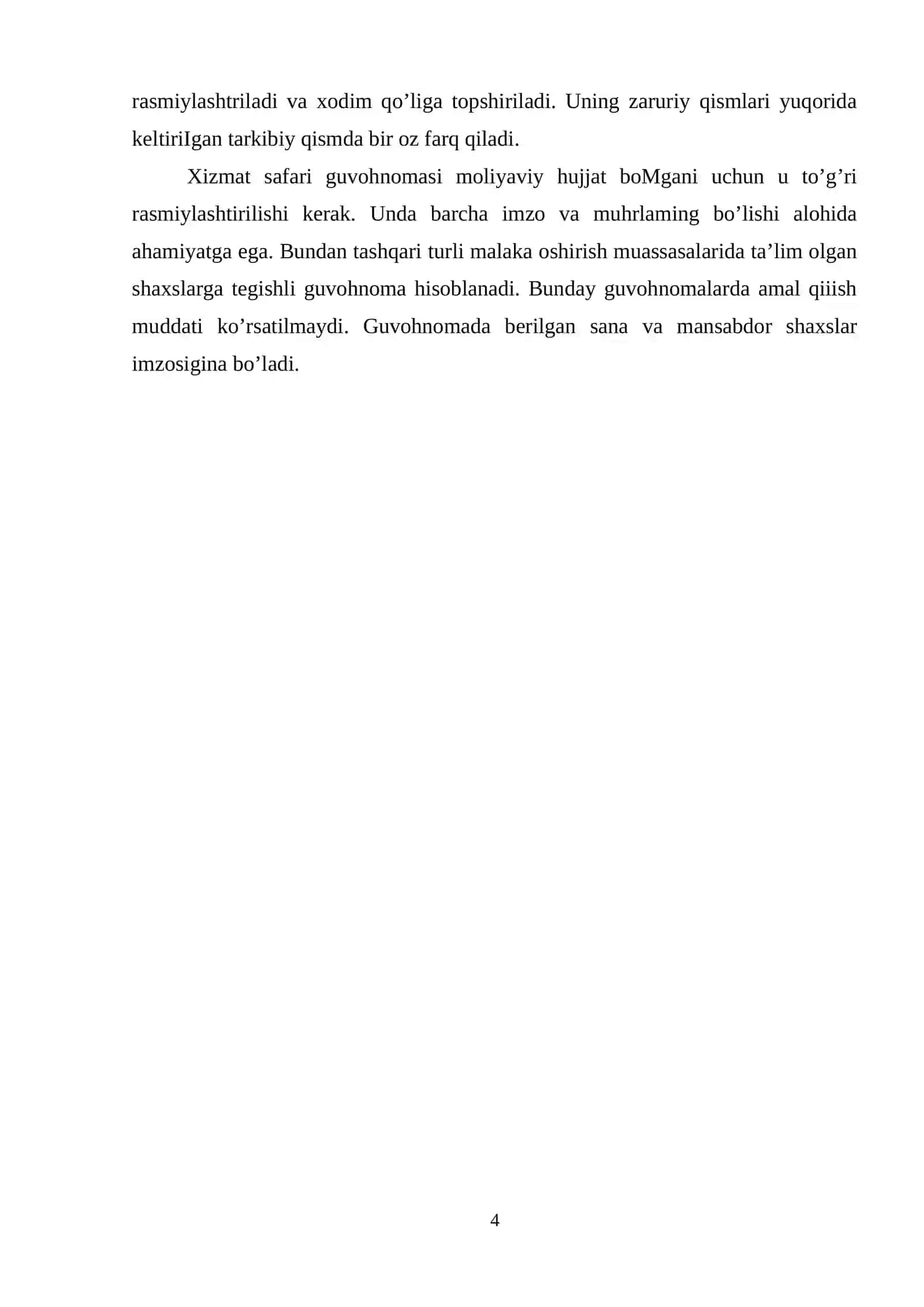 KO`RSATKICHLAR VA MUROJAATLAR 4