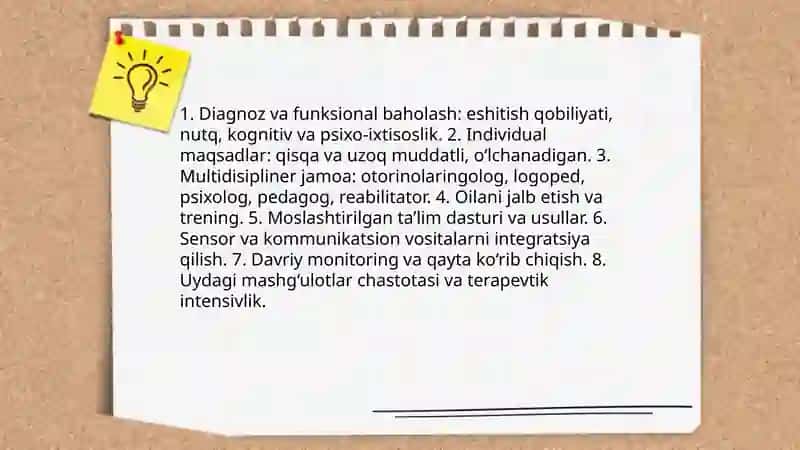 Eshitish in'ikosini rivojlantirish boʻyicha ishlarni tashkil etish uslubiy talablar 4