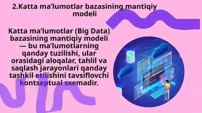 Katta ma’lumotlar bazasini mantiqiy va jismoniy modellarini boshqarish 4