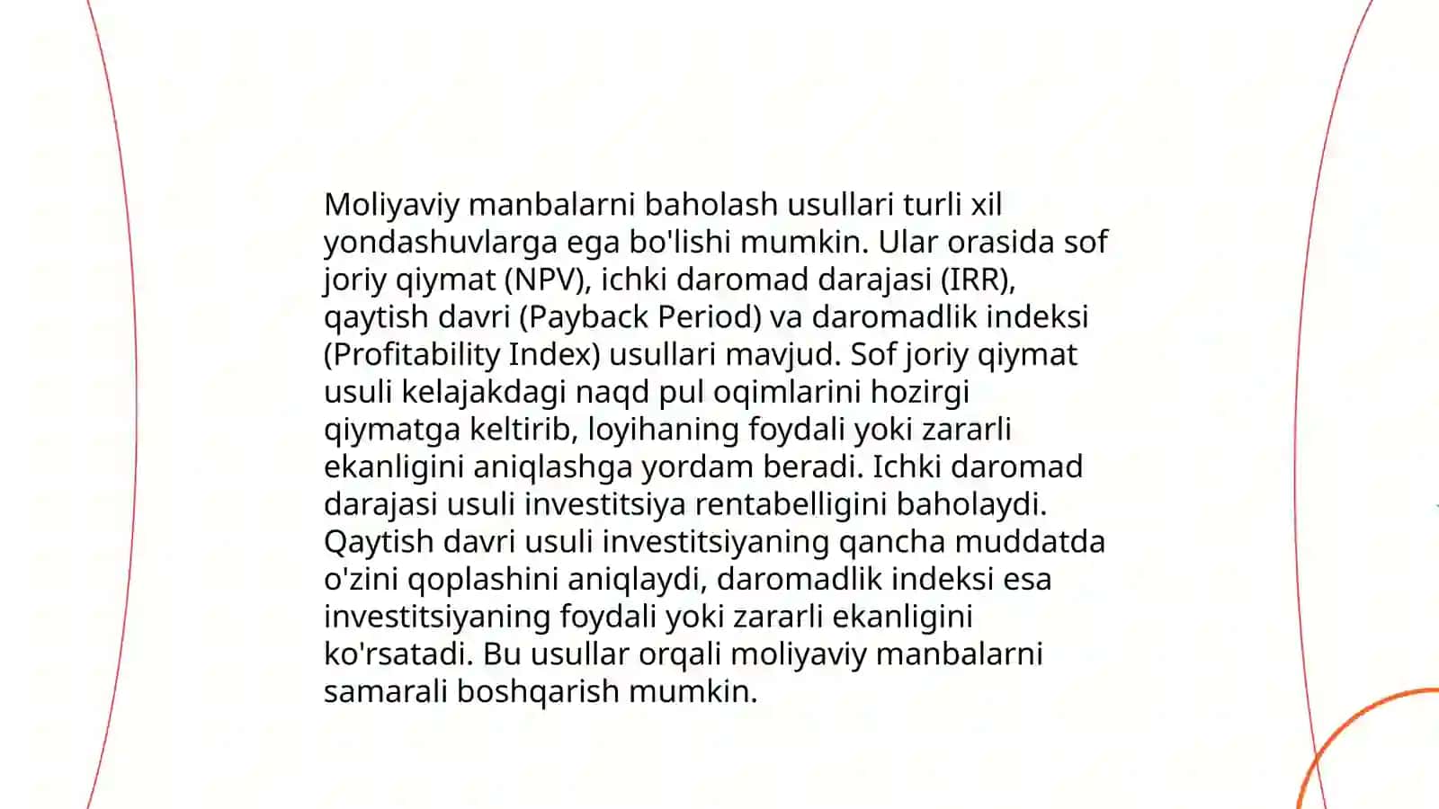 Tadbirkorlik kapitali va moliya manbalari 4