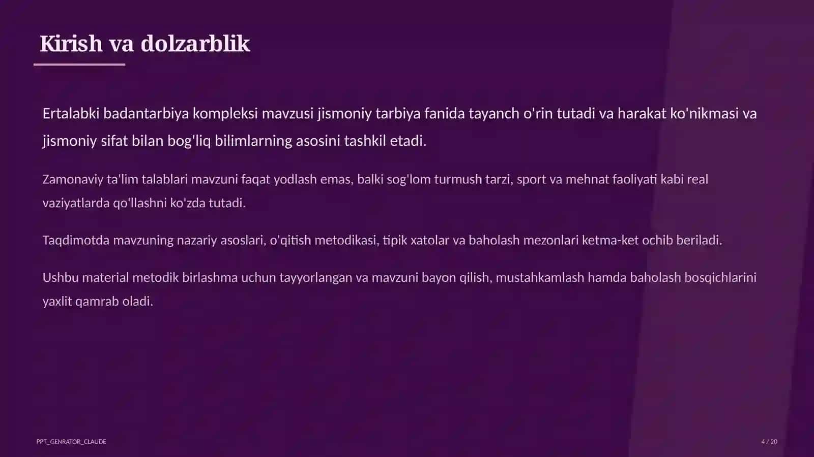 Ertalabki badantarbiya kompleksi (1-sinf) 4