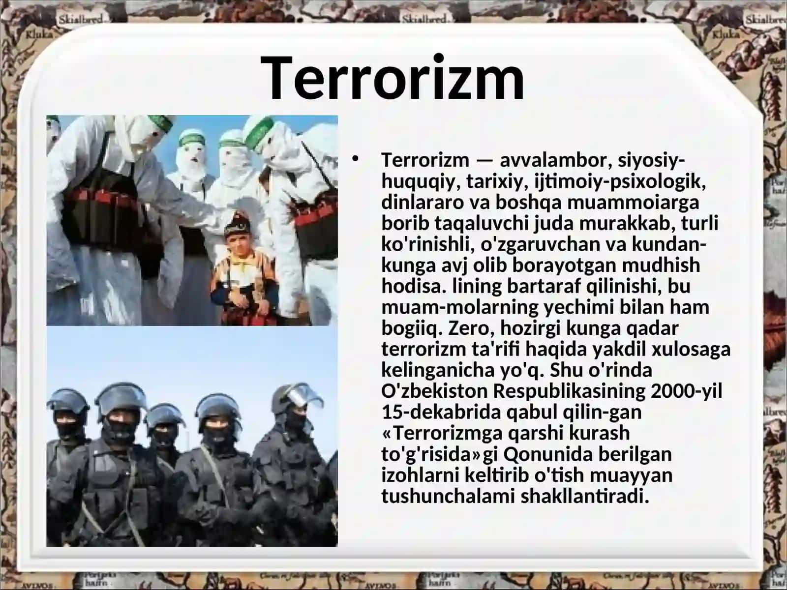 G`OYAVIY TAHDIDLAR YO`NALISHLARI 4
